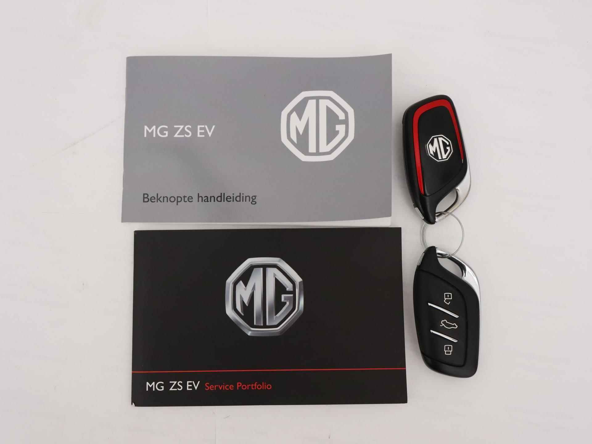 MG ZS EV Luxury | WLTP 263 KM | Panorama/ Schuif Kantel dak | LMV | Leder | Airco | Navigatie | Adapt. Cruise Control | Cam | - 18/21