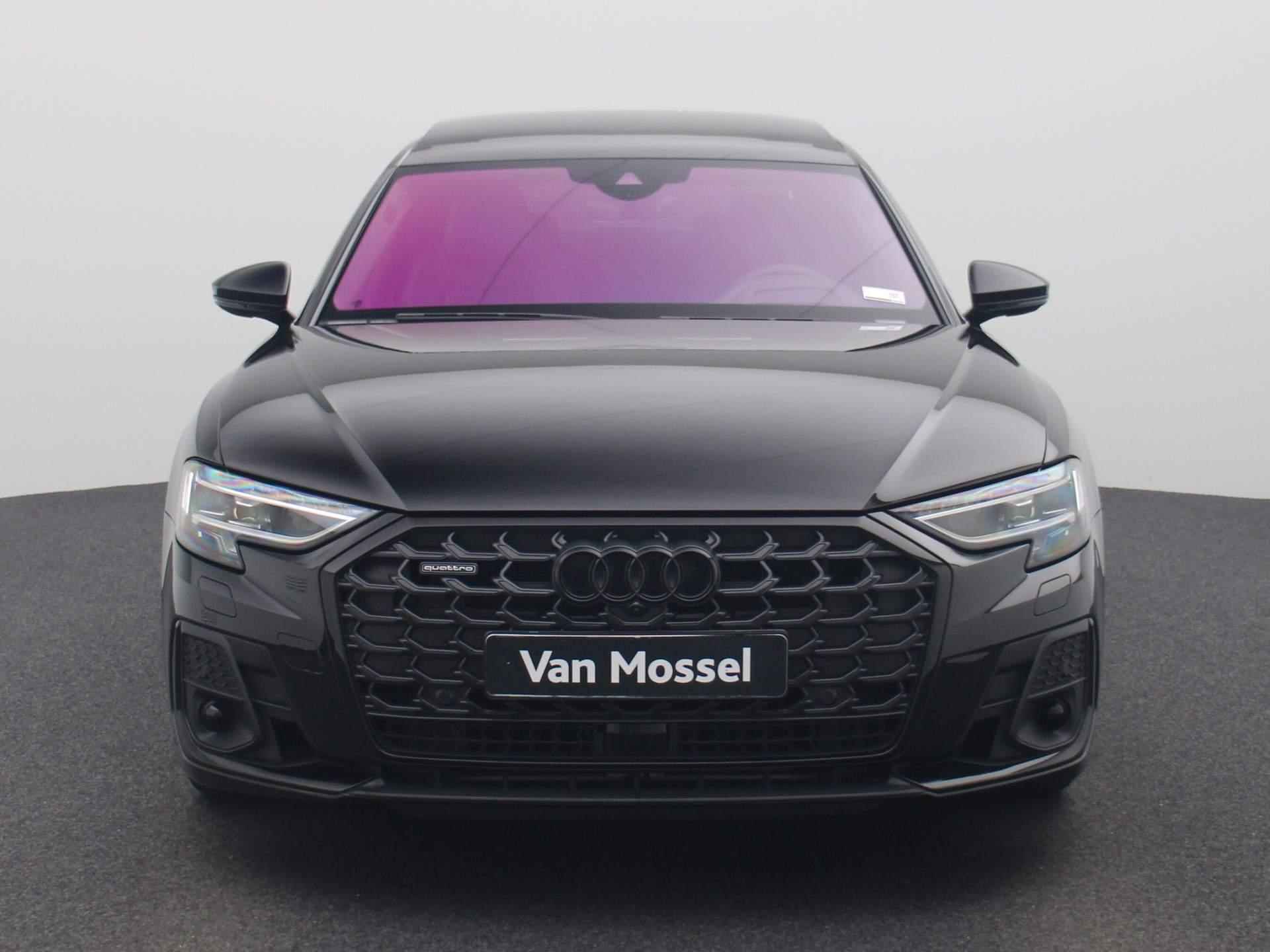 Audi A8 60 TFSI e quattro Lang 462 PK | S-line | Automaat | Navigatie | 360 Camera | Panoramadak | Adaptive Cruise Control | Luchtvering | Stoelventilatie | Stoelverwarming | Head-Up Display | HD LED Matrix | Lichtmetalen velgen | - 3/63