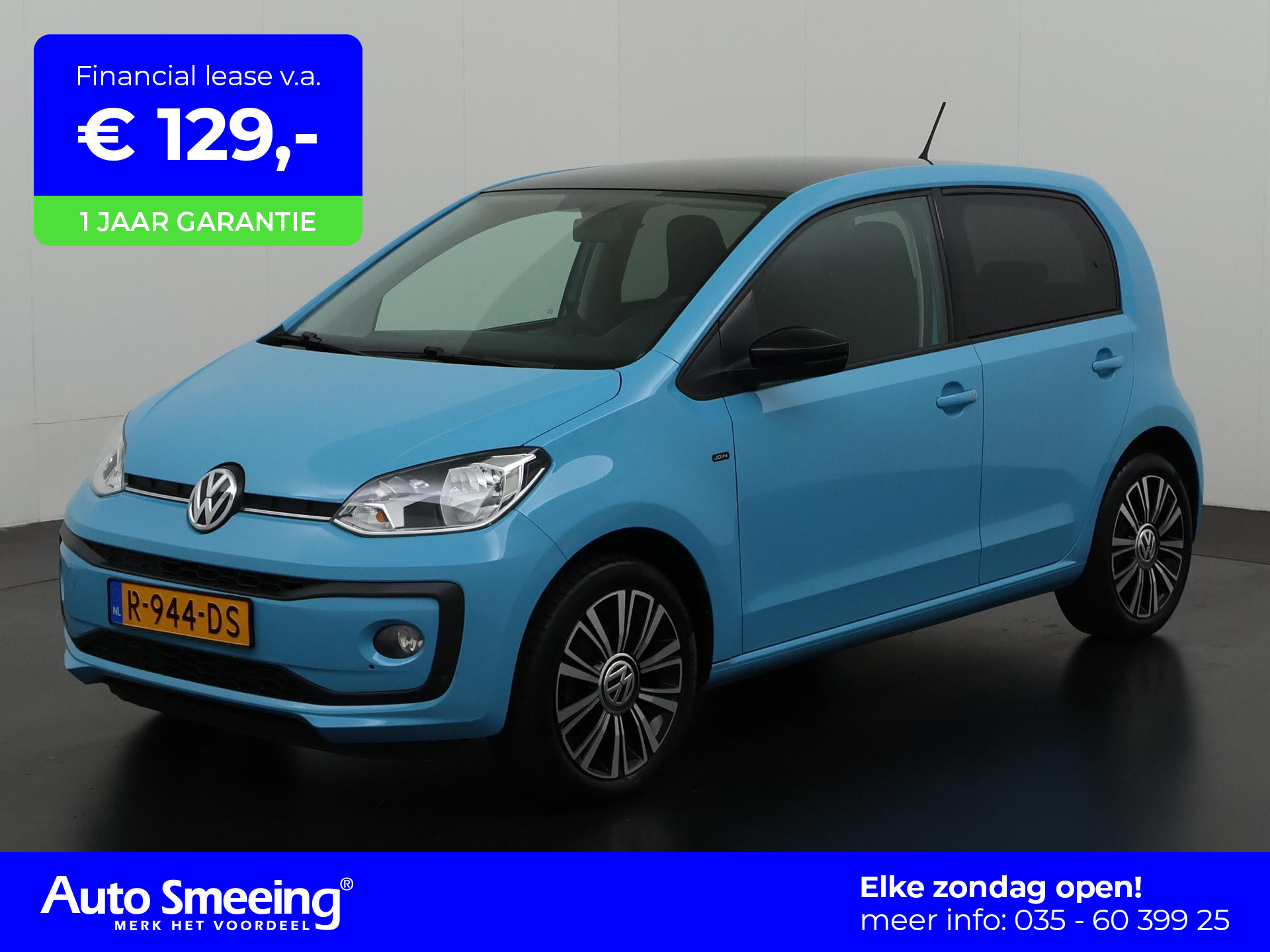 Volkswagen Up! 1.0 BMT High Up Bi-Tone | Stoelverwarming | Parkeersensor | Lichtmetalen Velgen | Zondag Open!