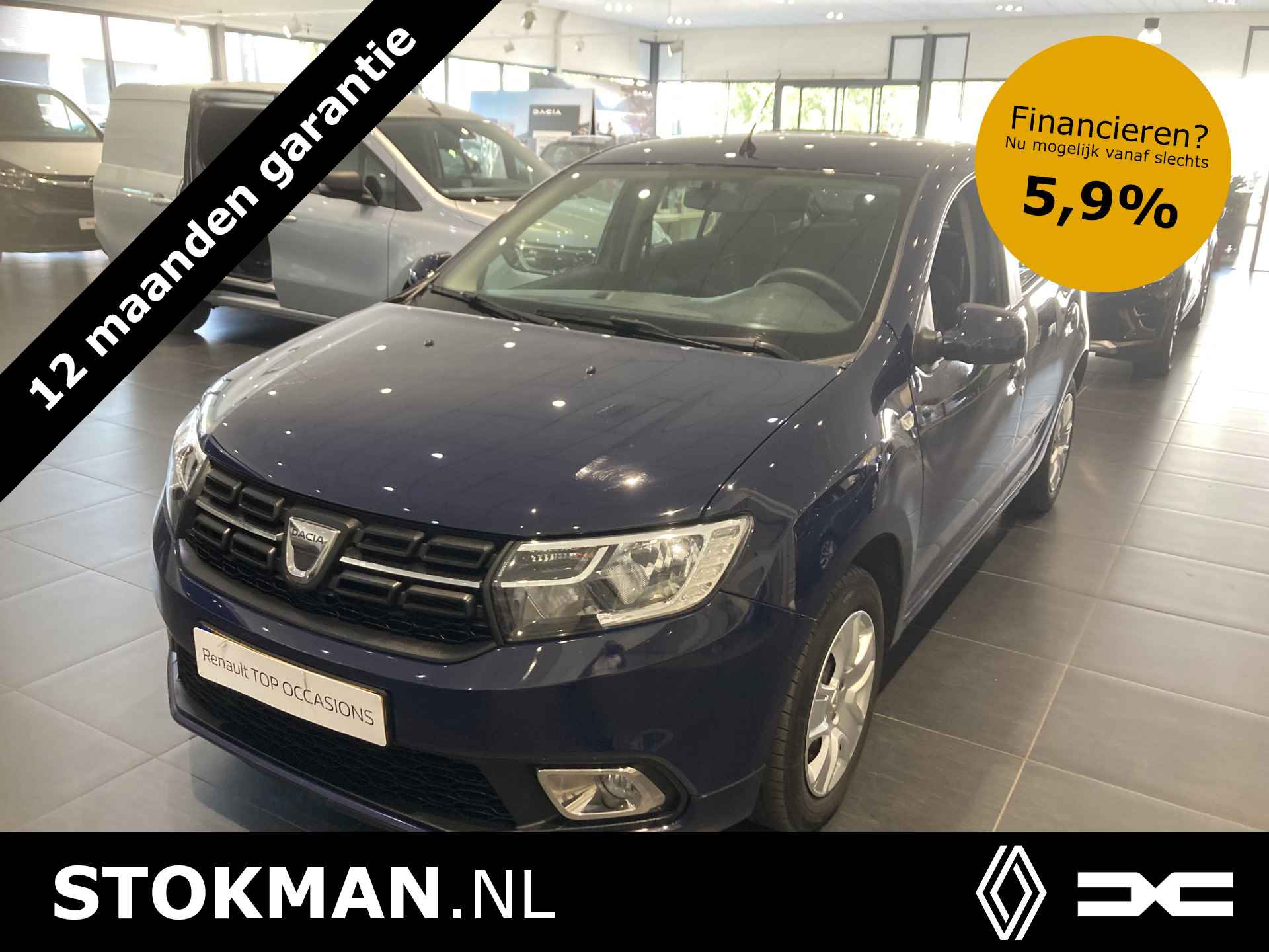 Dacia Sandero 0.9 TCe Laureate | camera achter | NAVI | Elektrisch bedienbare ramen en spiegels | incl. Bovag rijklaarpakket met 12 maanden garantie - 1/18