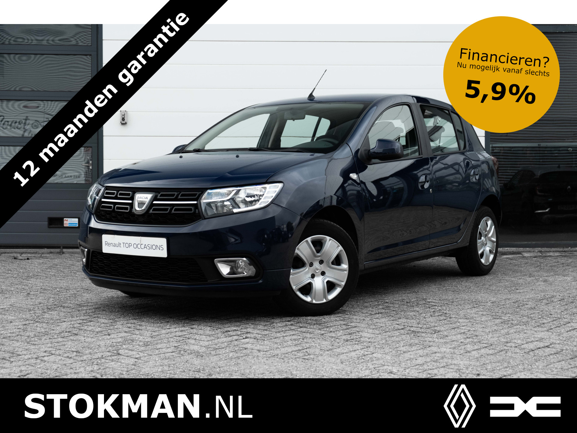 Dacia Sandero 0.9 TCe Laureate | camera achter | NAVI | Elektrisch bedienbare ramen en spiegels | incl. Bovag rijklaarpakket met 12 maanden garantie