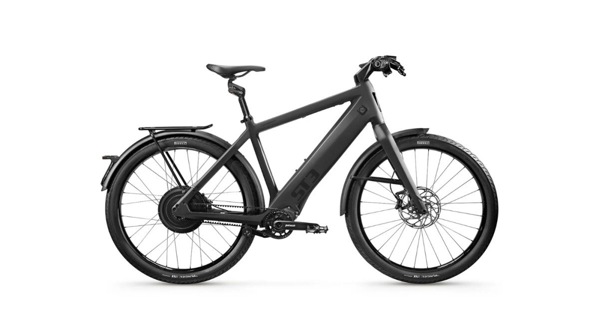 Stromer ST3 Pinion 983Wh verende zadelpen Heren Deep Black L 2025