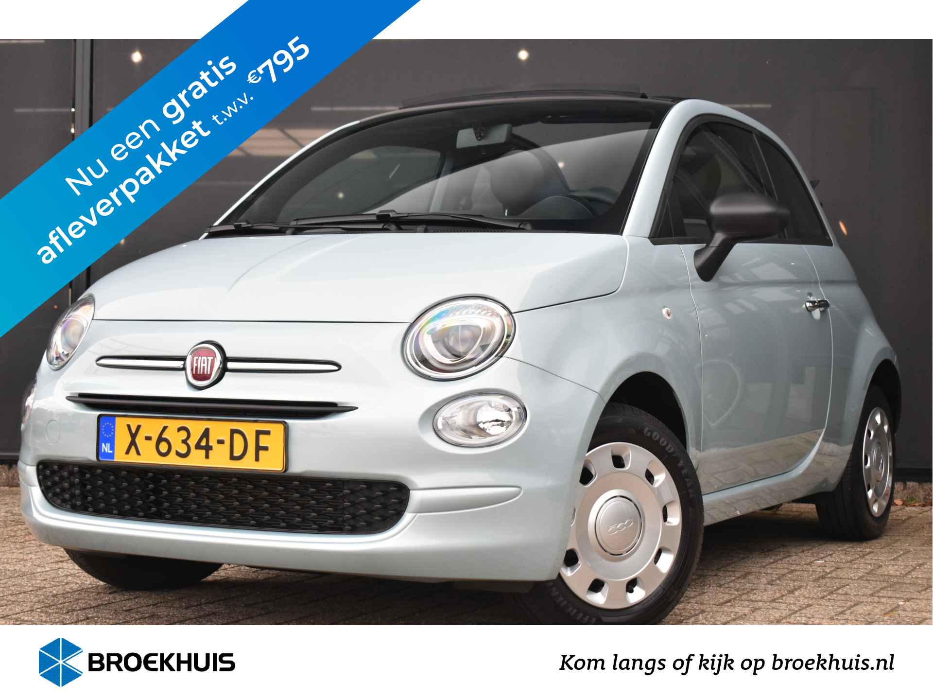 Fiat 500 Cabrio 1.0 Hybrid | Navigatie by App | Nieuwstaat! | Airco | Apple Carplay | Android Auto | Bluetooth-Telefoonverbinding | !! - 1/36