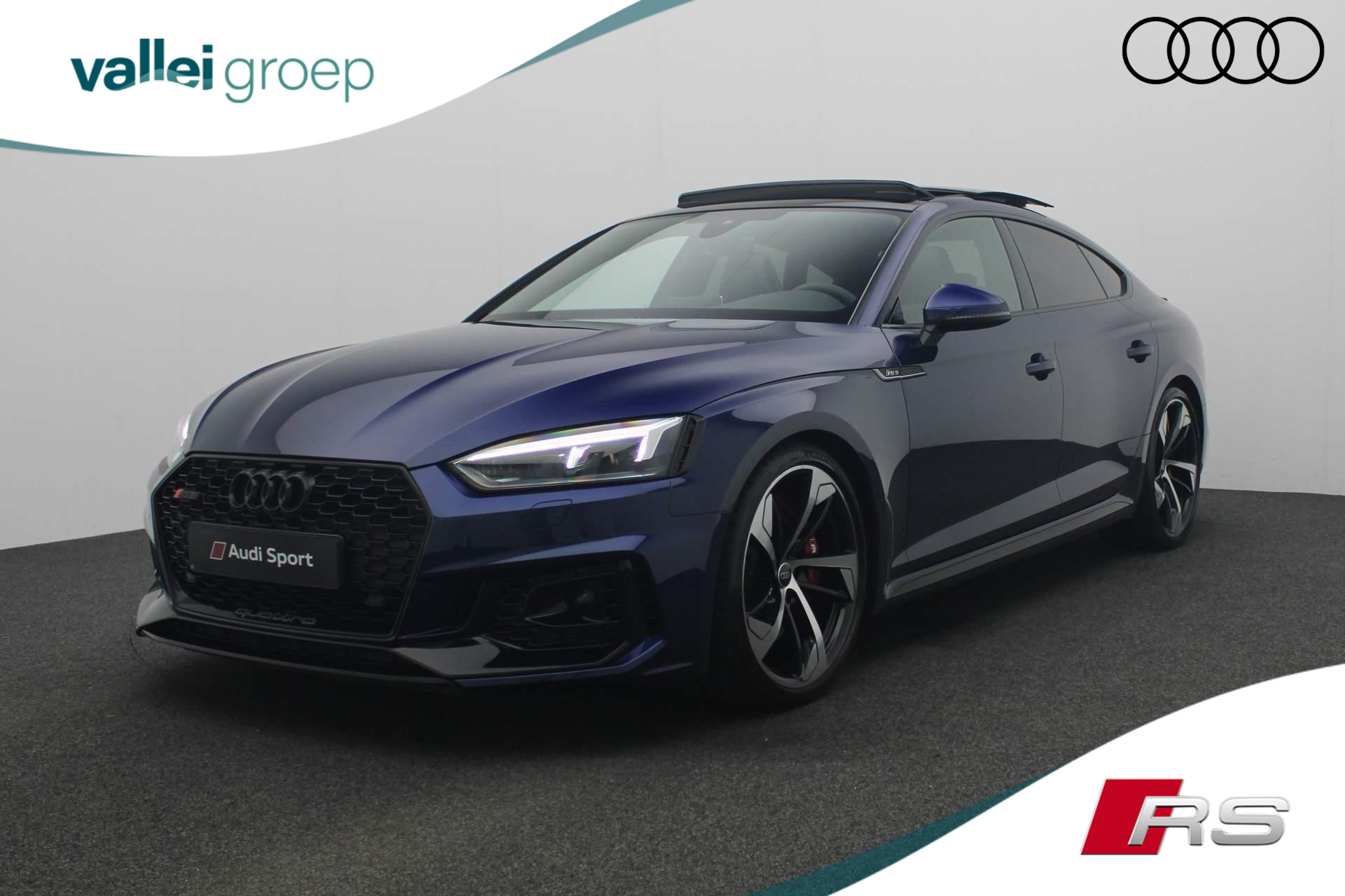 Audi RS5 Sportback 2.9 TFSI 450PK tiptronic quattro | Pano | Leder | B&O | RS Dynamic pakket | RS Design pakket | Alcantara sportstuur | Carbon int. | Navi | Keyless | Camera | 20 inch