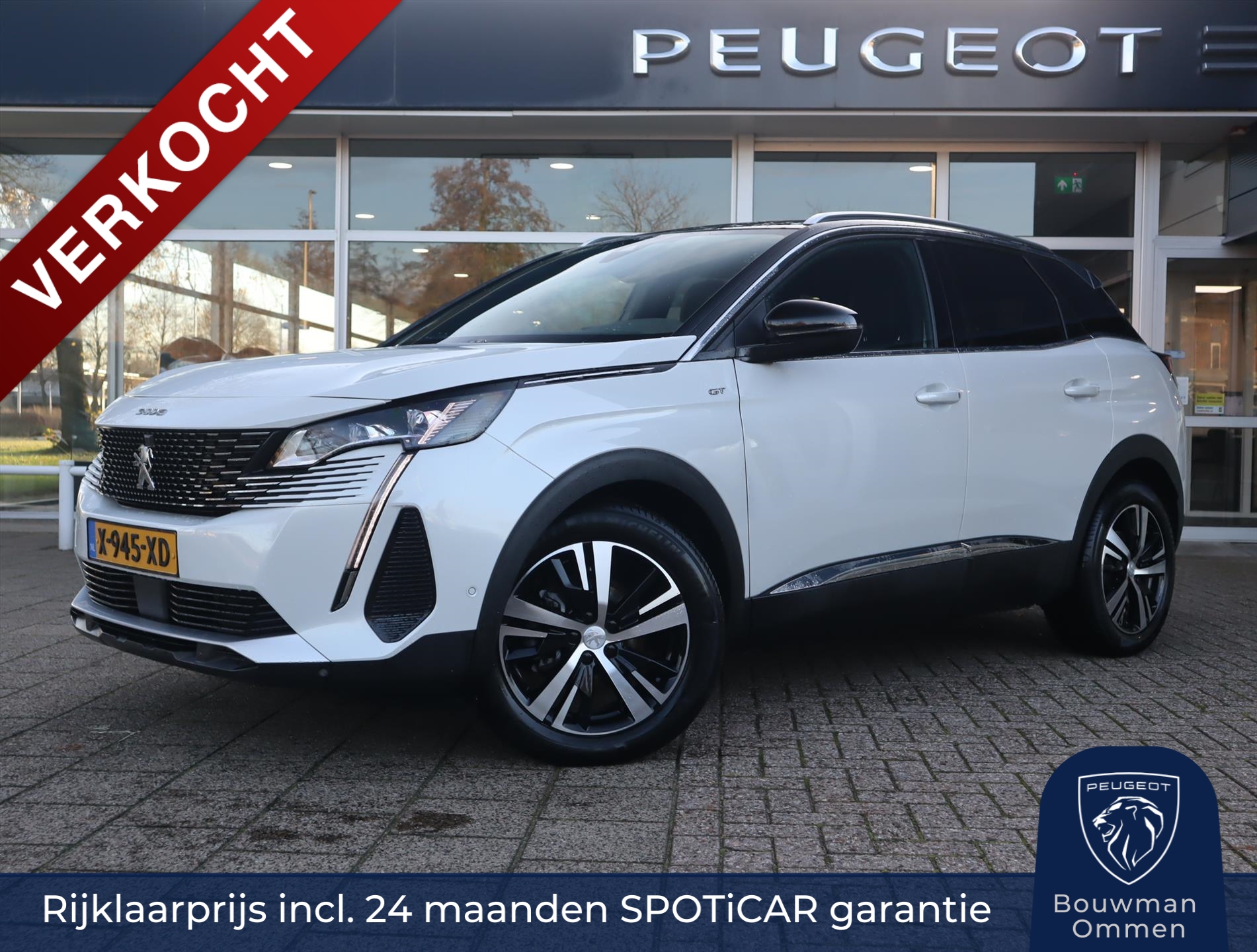 PEUGEOT 3008 SUV GT Hybrid 136pk e-DSC6 Automaat, Rijklaarprijs, Navigatie Adaptieve cruise control Camera voor en achter  DAB+