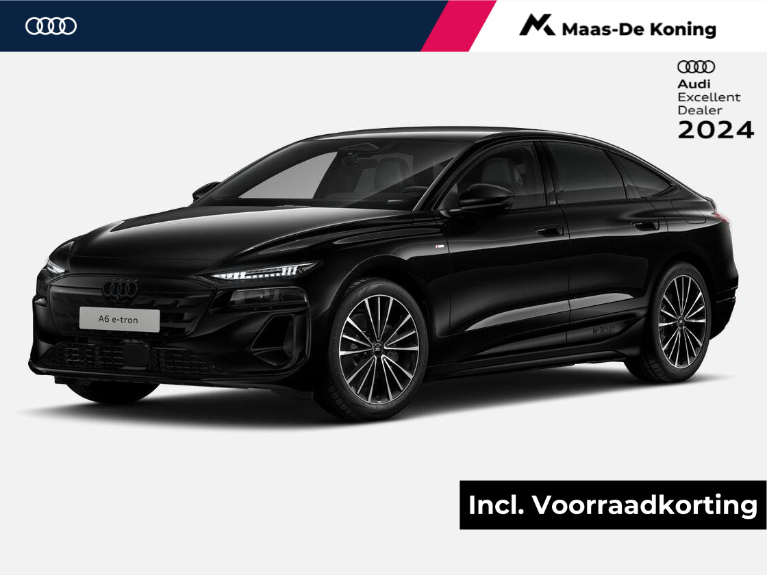 Audi A6 e-tron Sportback S Edition e-tron 83 kWh 210 kW / 286 pk Sportback · Tech pro · Sportstoelen Leder/Alcantara · Privacy glas