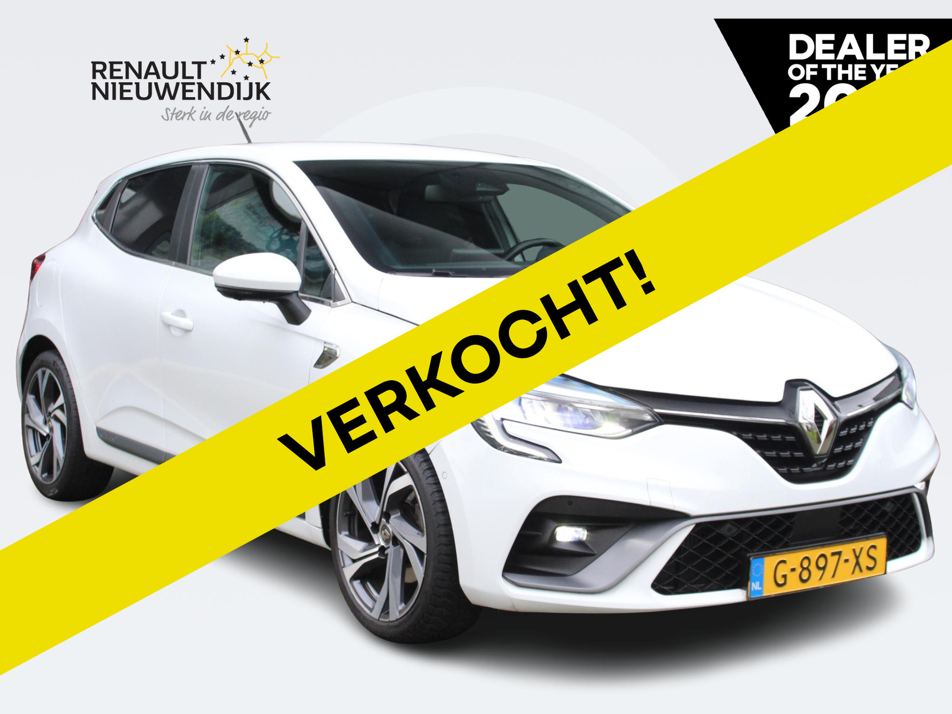 Renault Clio 1.3 TCe R.S. Line AUTOMAAT / 1E EIGENAAR / DEALER OND. / BOSE / 360° CAMERA / PDC 360 / BLIND SPOT / 9,3'' R-LINK NAVI / APPLE CARPLAY / ANDROID AUTO / 17'' LMV