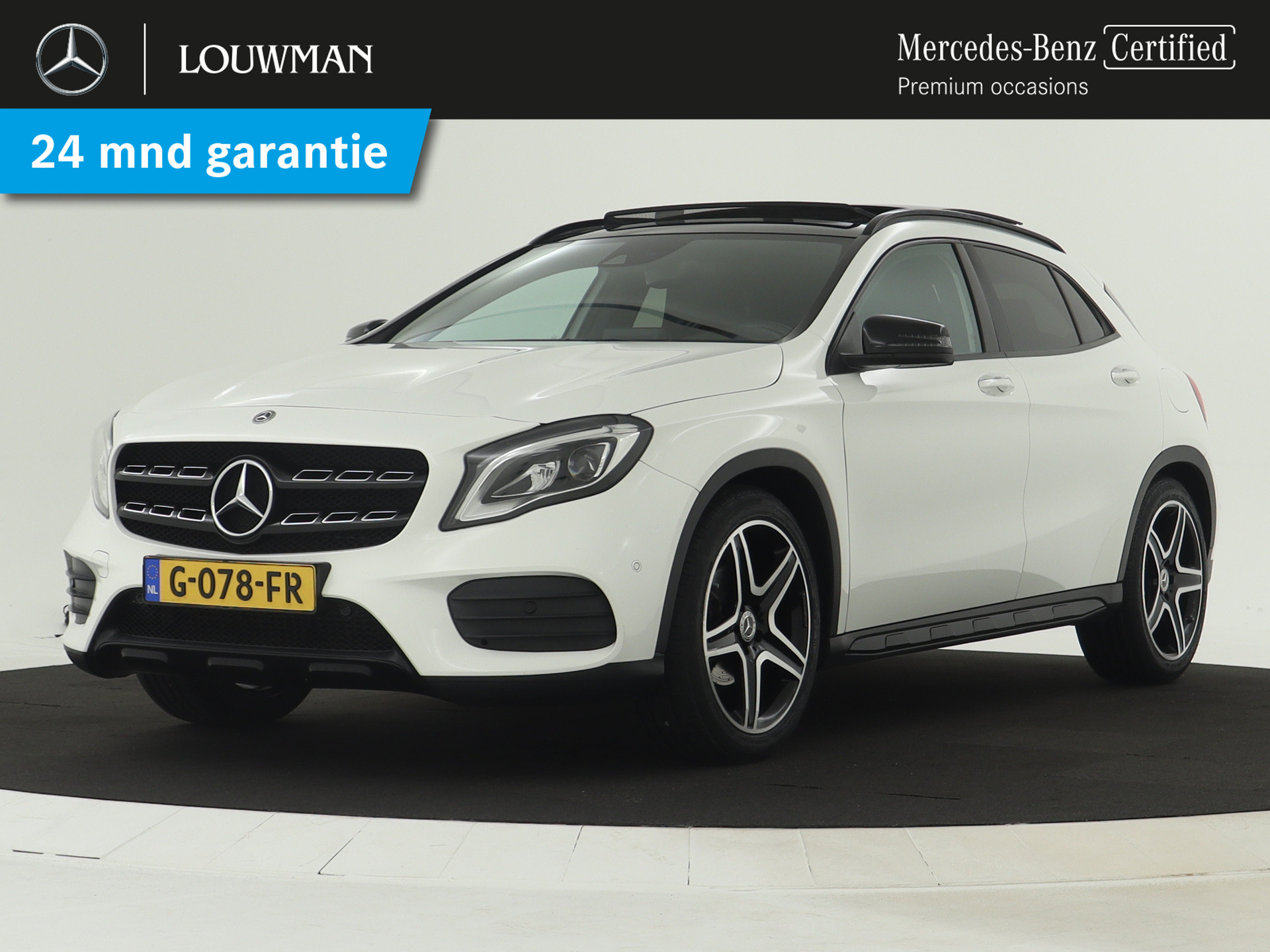 Mercedes-Benz GLA 180 AMG Night Pakket Automaat | AMG Styling | Panorama-schuifdak | Night Pakket | Achteruitrijcamera | LED koplampen | Inclusief 24 maanden MB Certified garantie voor Europa.