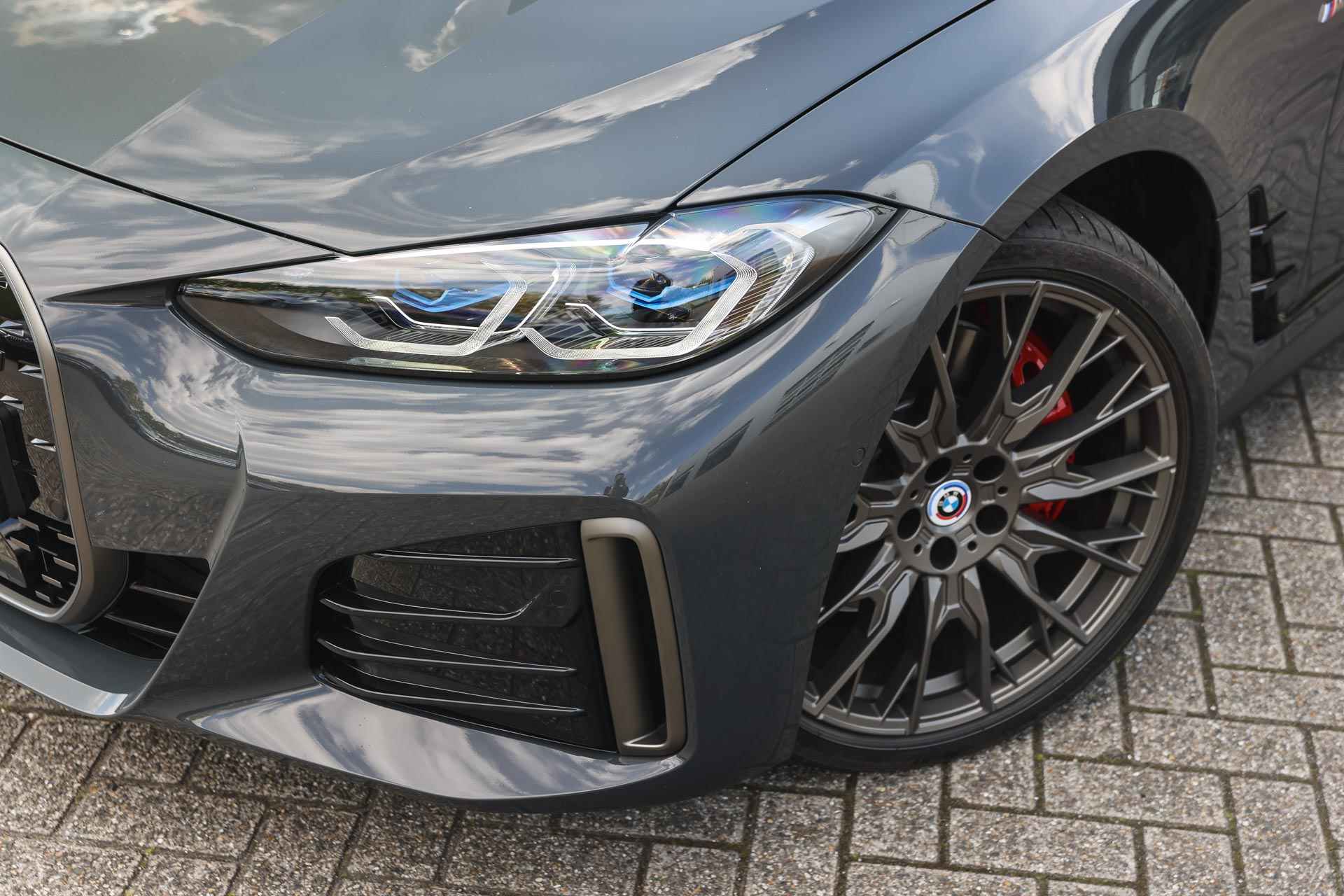 BMW i4 M50 High Executive 84 kWh / BMW M 50 Jahre uitvoering / Schuif-kanteldak / Adaptief M Onderstel / Laserlight / M Sportstoelen / Driving Assistant Professional / Comfort Access - 35/40