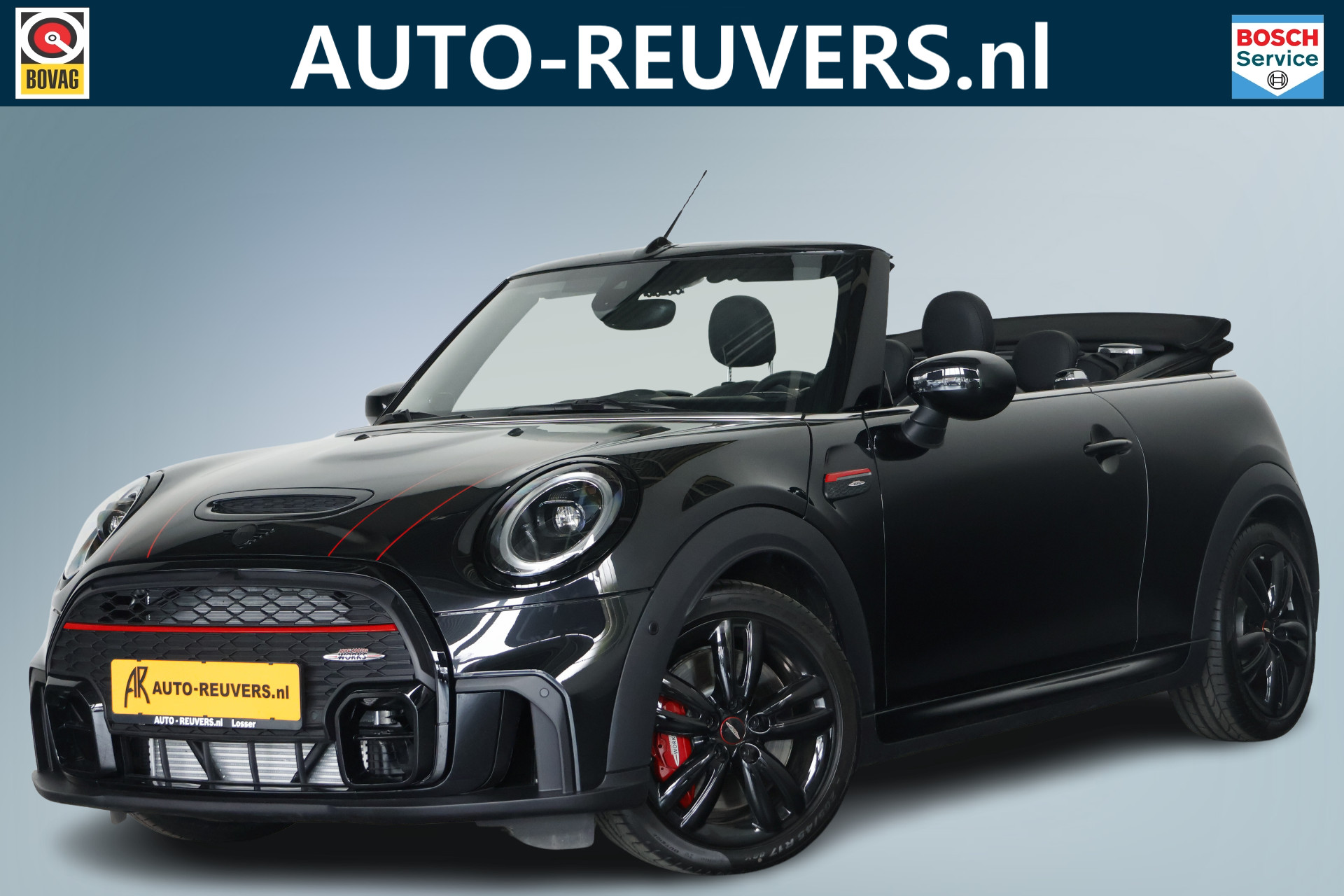 MINI Cabrio 2.0 John Cooper Works JCW Pack 232 pK  Navi / Carplay / Leder / Automaat / ACC / LED