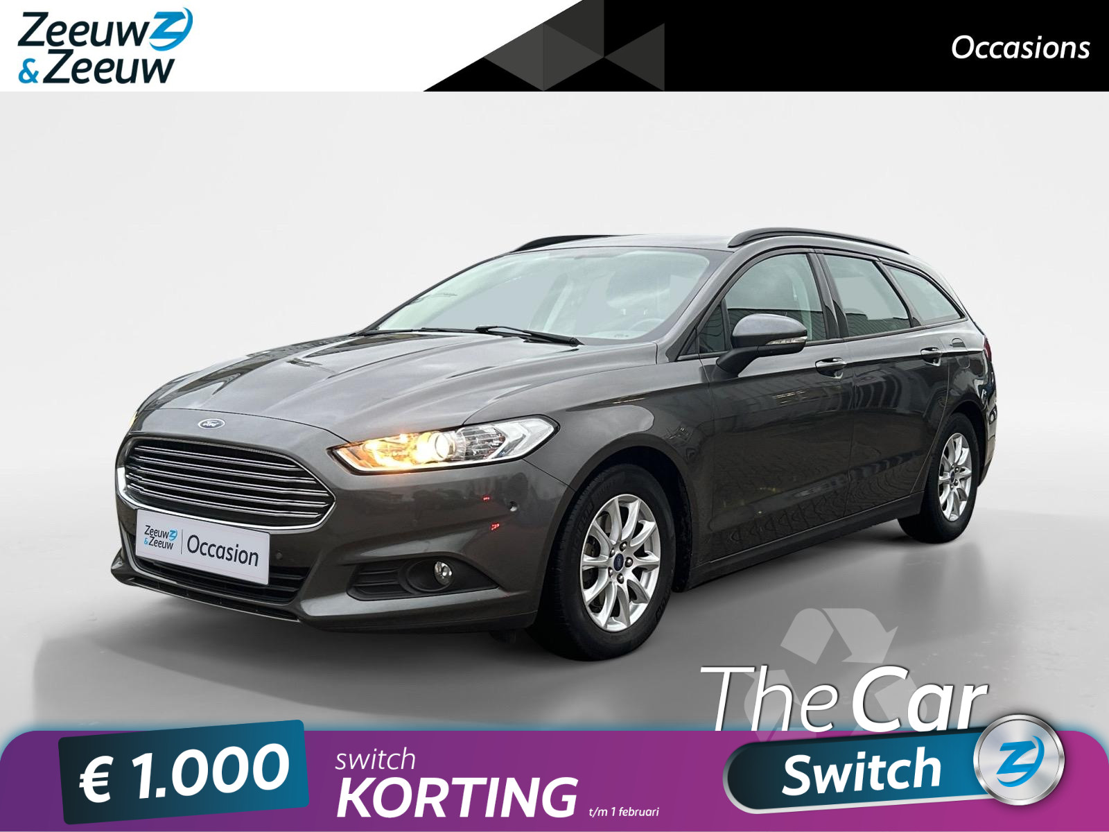 Ford Mondeo Wagon 1.0 EcoBoost Trend 125pk | Dealeronderhouden | Navigatie | Parkeer sensoren | Afneembare trekhaak | Cruise control