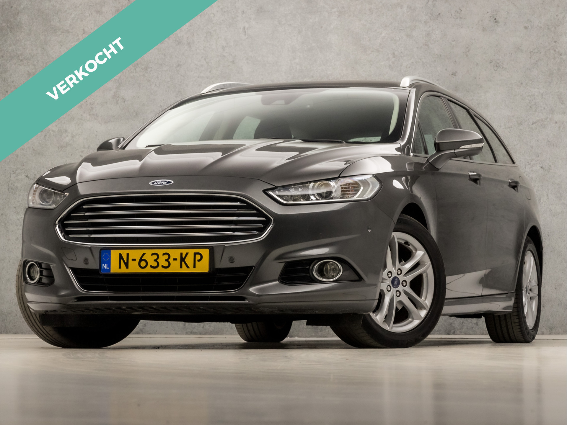 Ford Mondeo Wagon 1.5 Titanium 161Pk Automaat (NAVIGATIE, CLIMATE, STOELVERWARMING, XENON, SPORTSTOELEN, KEYLESS, PARKEER ASSISTENT, CRUISE, NIEUWSTAAT)