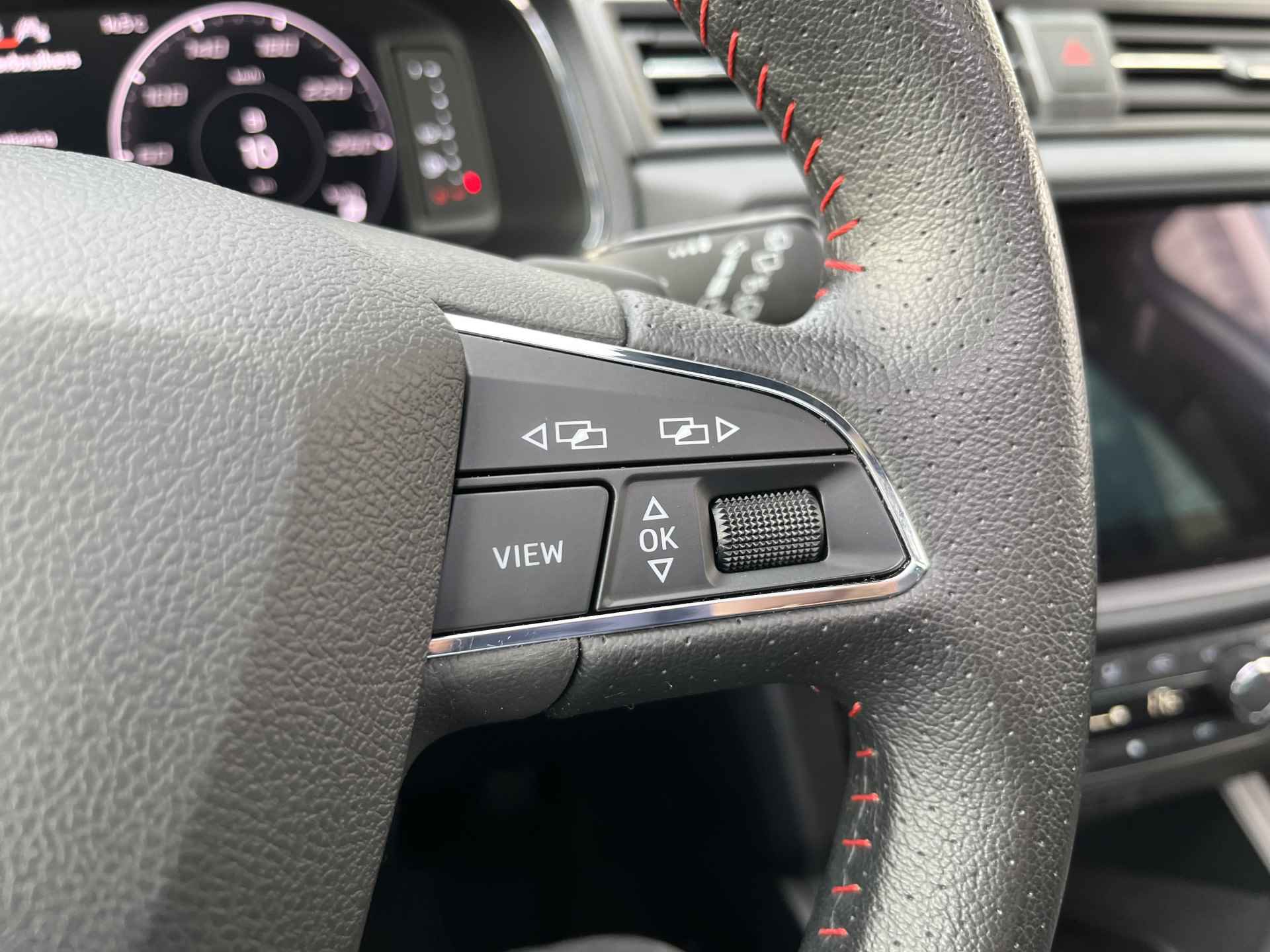 SEAT Ibiza 1.5 TSI FR Black Edition / AUTOMAAT/ PANO/ 150 PK/ CAMERA/ PARK. SENSOREN/ LED/ KEYLESS/ STOEL VERWARM./ VIRTUAL COCKPIT/ ADAPT. CRUISE/ APP CONNECT/ NAVI/ CLIMA/ DAB/ 18" LMV/ - 15/44