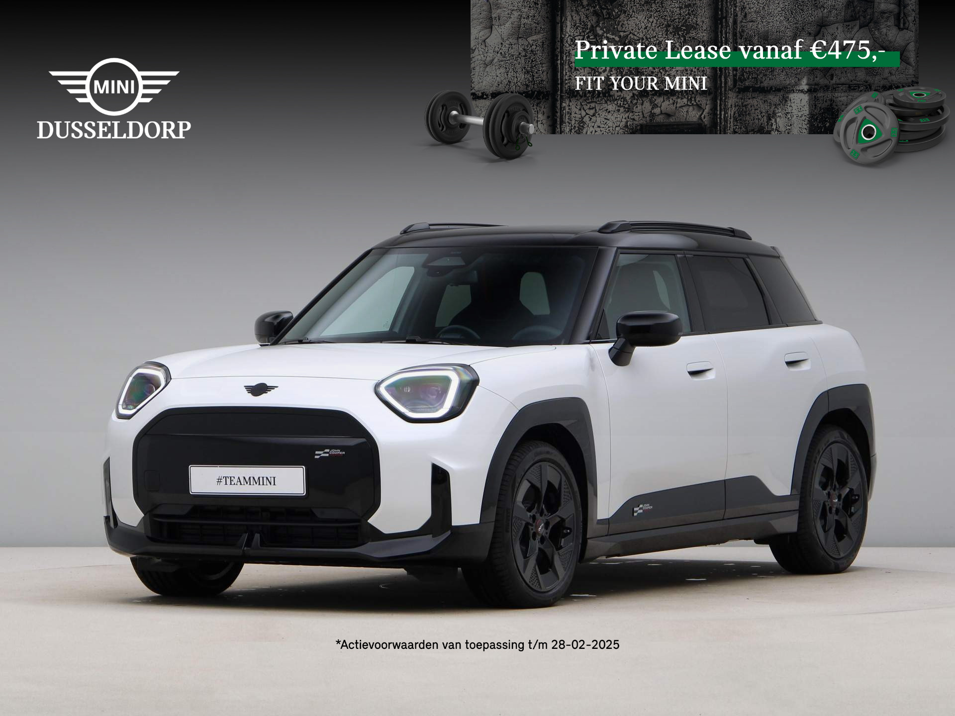 MINI Aceman E John Cooper Works Pakket M PRIVATE LEASE EUR 525,- (48 mnd/10.000 km)