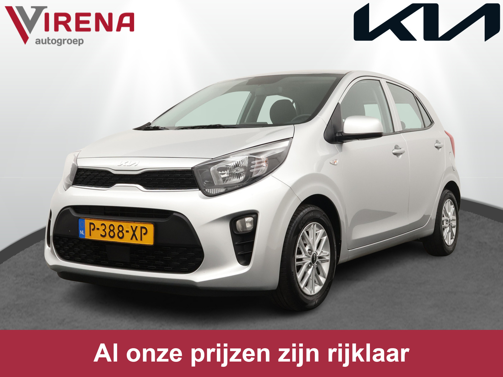 Kia Picanto 1.0 DPi DynamicLine AUTOMAAT - Apple CarPlay / Android Auto - Achteruitrijcamera - Cruise Control - Airco - Fabrieksgarantie tot 07-2029