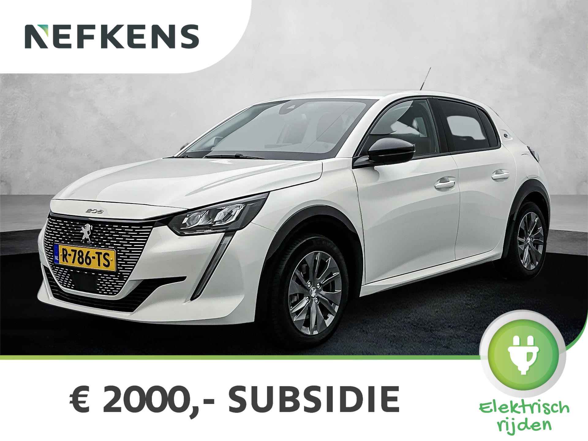 Peugeot e-208 Allure Pack 50 kWh 136pk Automaat | Navigatie | 3-fase laden | Achteruitrijcamera | Stoelverwarming | Led koplampen | 3D Cockpit | Climate Control | Cruise Control | Apple Carplay / Android Auto | DAB+ radio | Parkeersensoren | 16" lichtmetalen velgen | - 1/34