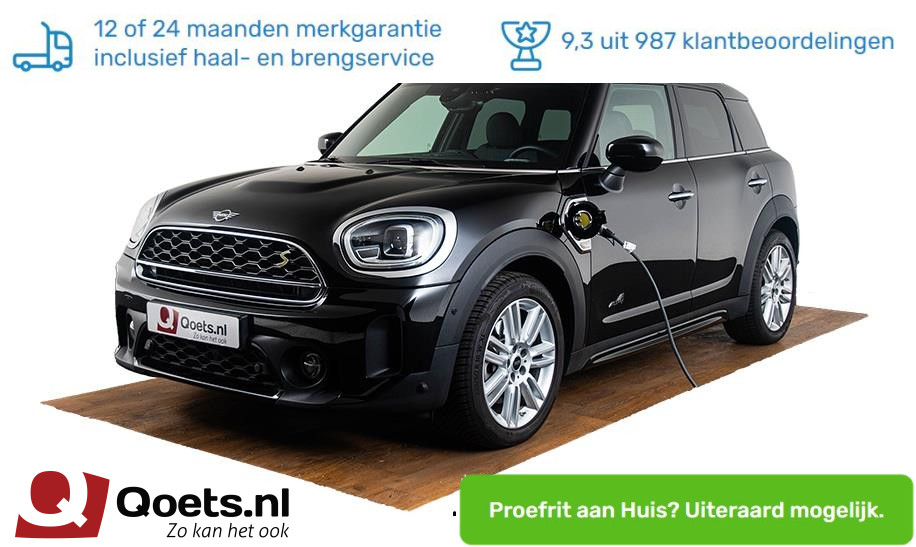 Mini Cooper SE Countryman ALL4 Adaptieve LED verlichting - Active cruise control - Driving Assistant - Stoelverwarming voorin - Parking Assistant bij viaBOVAG.nl