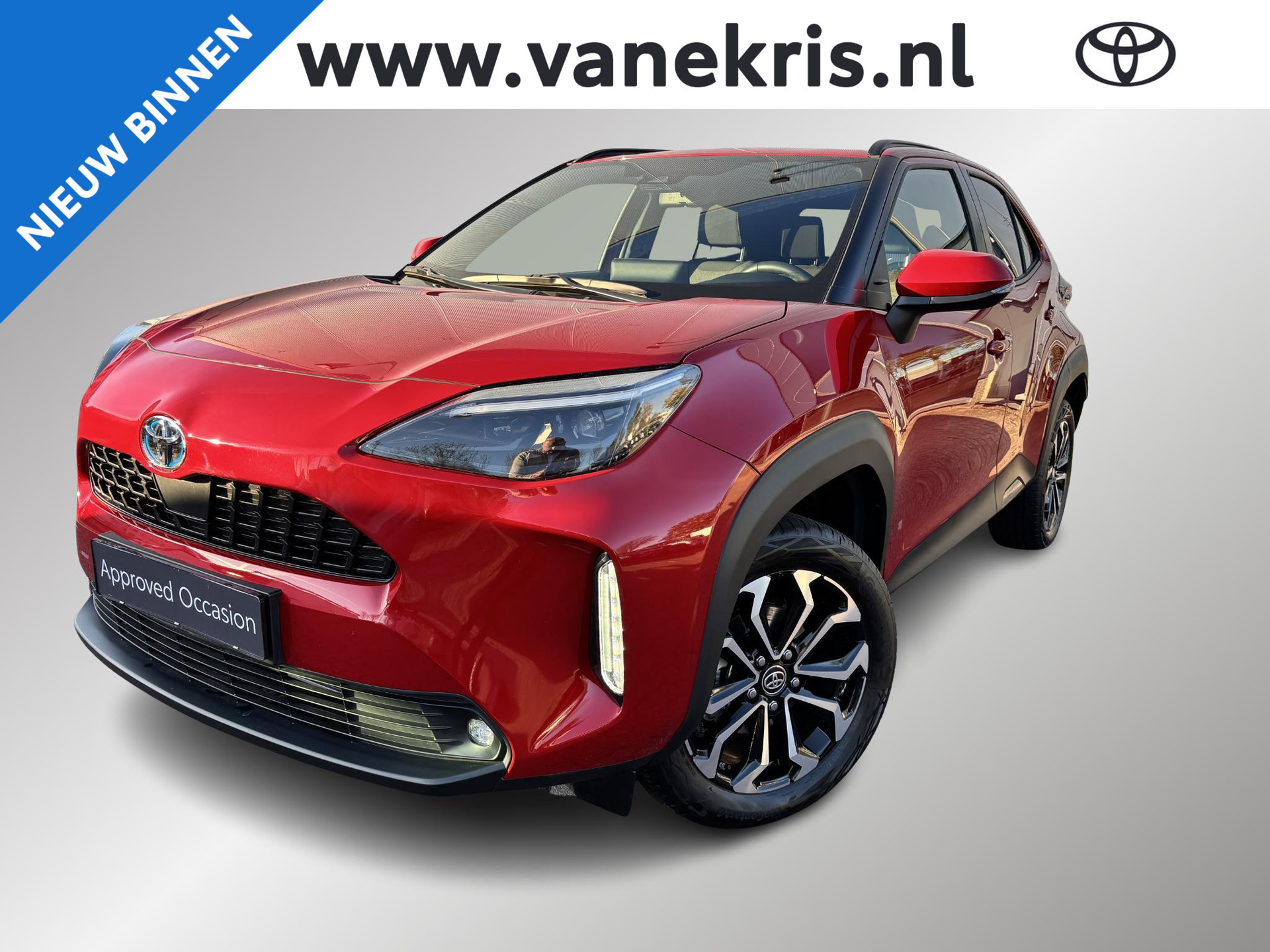 Toyota Yaris Cross 1.5 Hybrid 115 Dynamic Limited Stuurverwarming,Stoelverwarming,Apple Carplay / Android Auto,Dakrails,Camera,Smart Key!