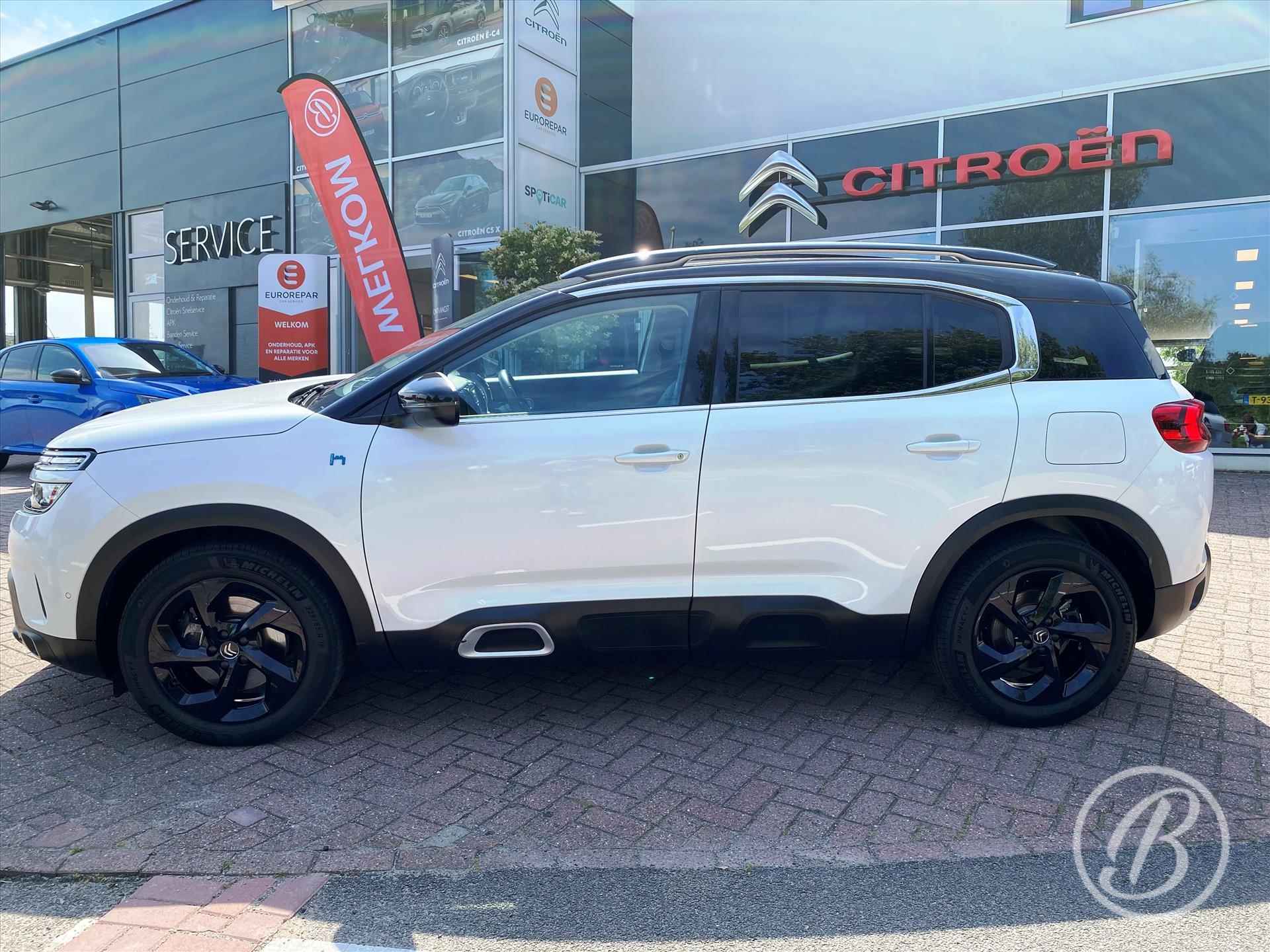 CITROEN C5 Aircross 1.6 Hybrid 225pk EAT8 Shine | two tone black top, panoramadak, 18 inch velgen, keyless, dodehoekdetectie, camera, dab, adaptive cruise, park assist - 3/74