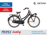 Cortina U4 Mini - M26 - Transportfiets - Mat zwart - 3 versnellingen