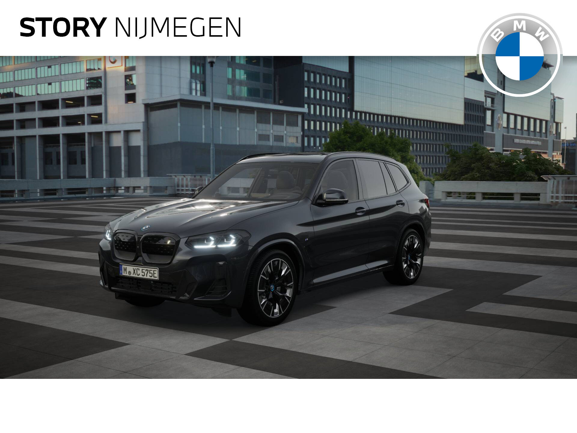 BMW iX3 High Executive 80 kWh / Trekhaak / Sportstoelen / Adaptief M Onderstel / Driving Assistant Professional / Parking Assistant Plus / Adaptieve LED / Comfort Access bij viaBOVAG.nl