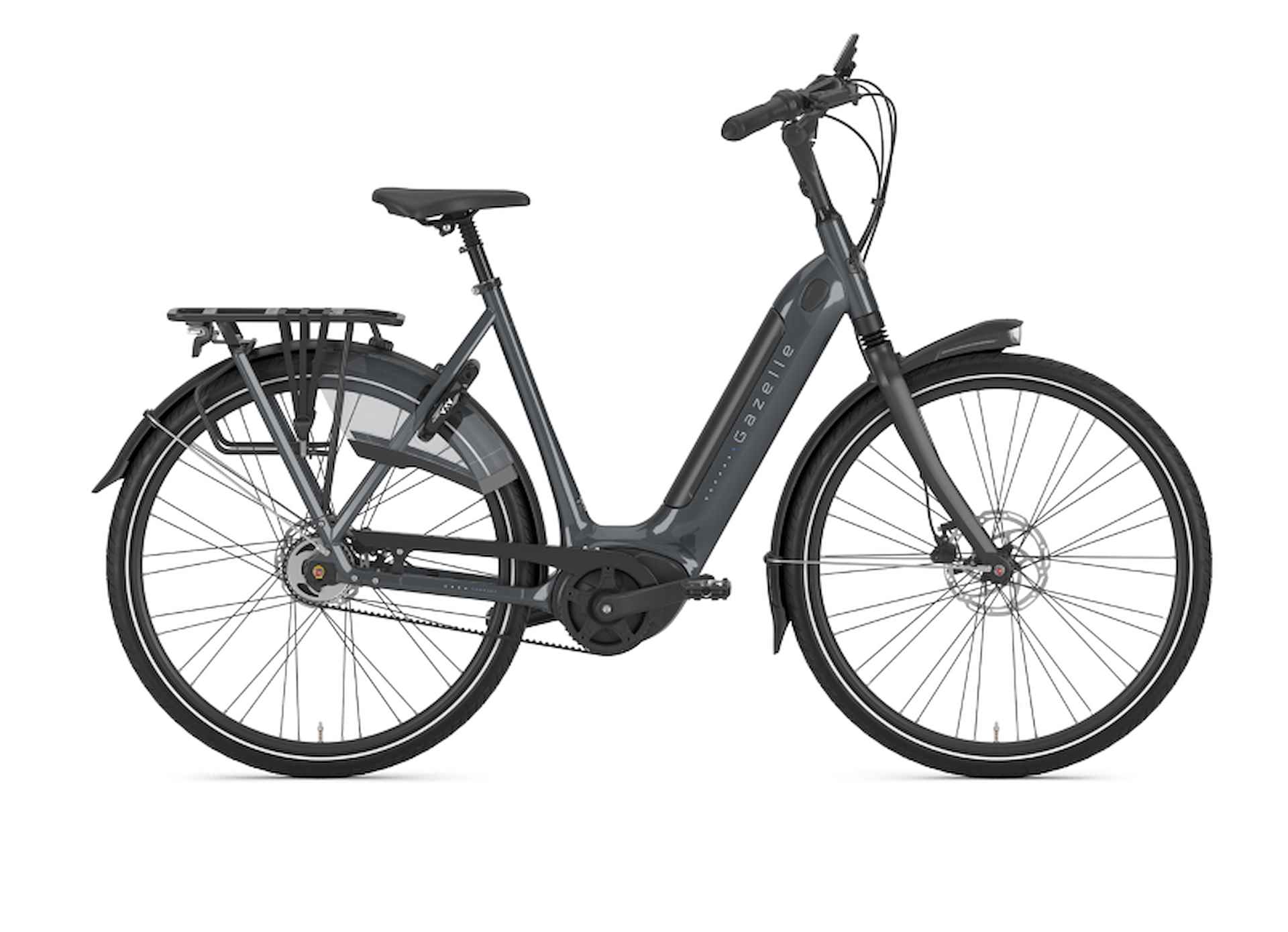 Gazelle Grenoble C5 HMB 500Wh Lage instap Anthracite Grey 53cm 2024 - 3/3