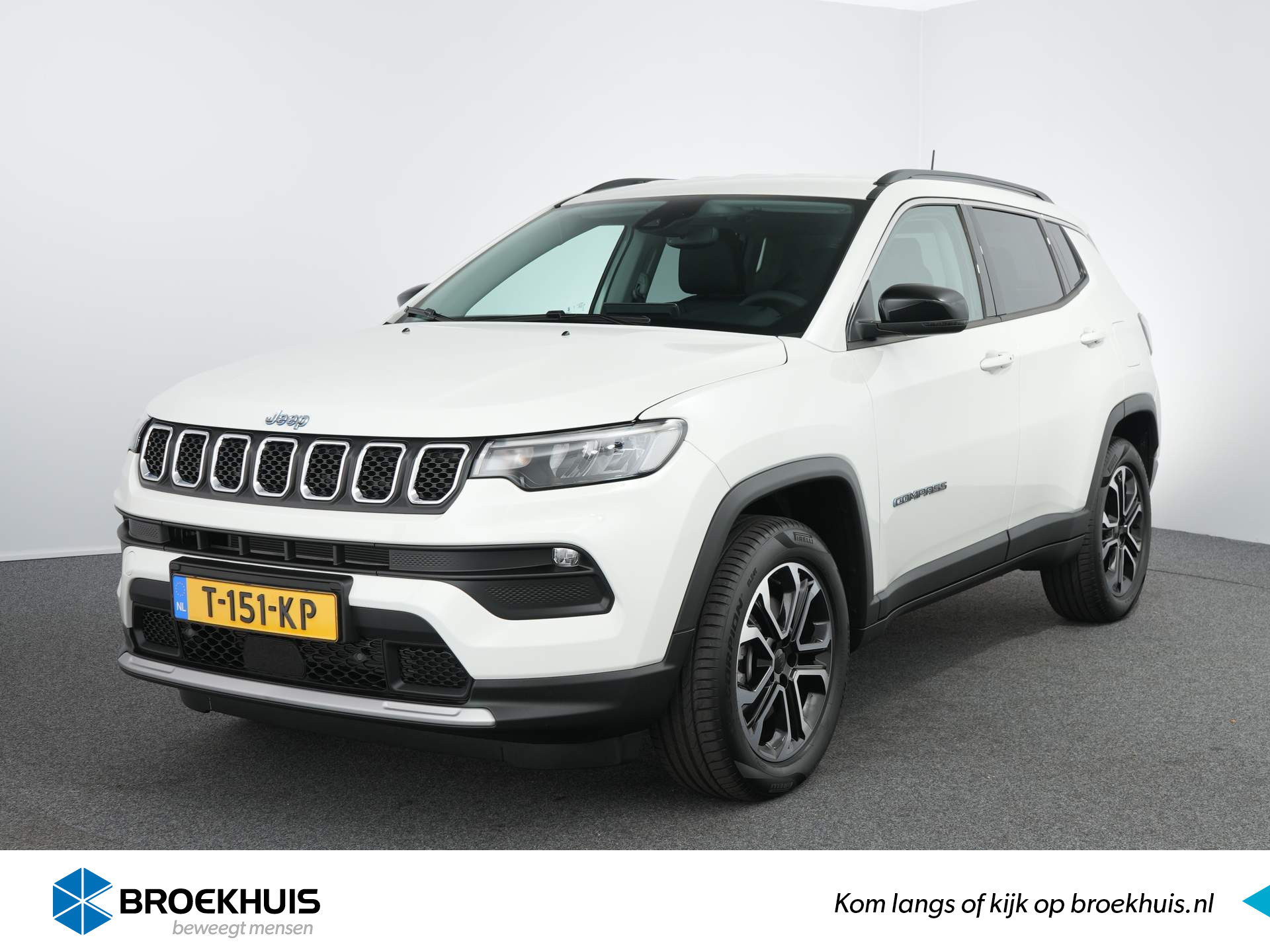 Jeep Compass 4xe 240 Plug-in Hybrid Electric Limited | Airco | Cruise control adaptief met stop&go | Spraakbediening bij viaBOVAG.nl