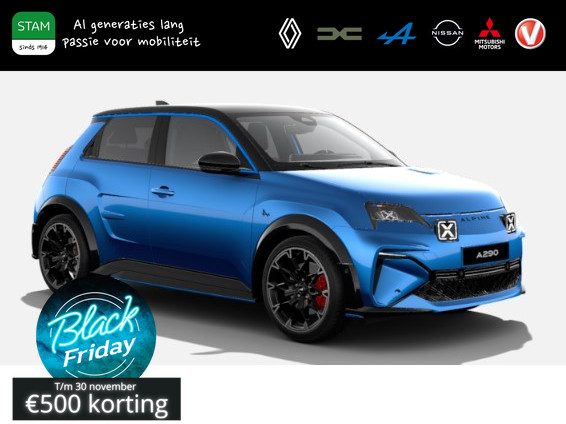 ALPINE A290 220pk GT Performance 52 kWh LEVERING 2025