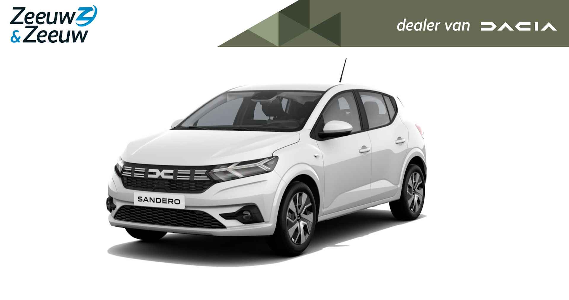 Dacia Sandero 1.0 TCe 100 ECO-G Expression | Profiteer nu van €500,- korting met de Dacia Experience Days | Nieuw te bestellen bij Zeeuw & Zeeuw Leiderdorp - 1/11