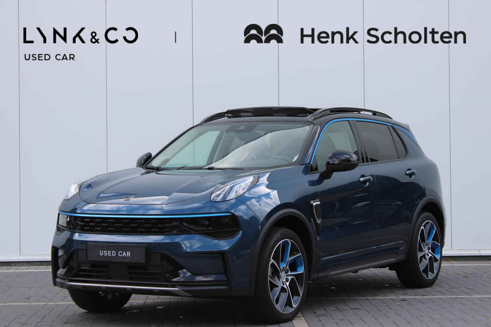 Lynk & Co 01 AUT7 262PK Plug-in Hybrid, Panoramisch Schuif-/Kanteldak, Infinity Premium Geluidssysteem, Parkeersensoren Voor + Achter, Achteruitrijcamera, Elektrisch Verstelbare Bestuurdersstoel Met Geheugen, Adaptieve Cruise Control, Highway Assist, Verwarmbare Voorstoelen, Apple CarPlay, Android Auto - 1/21