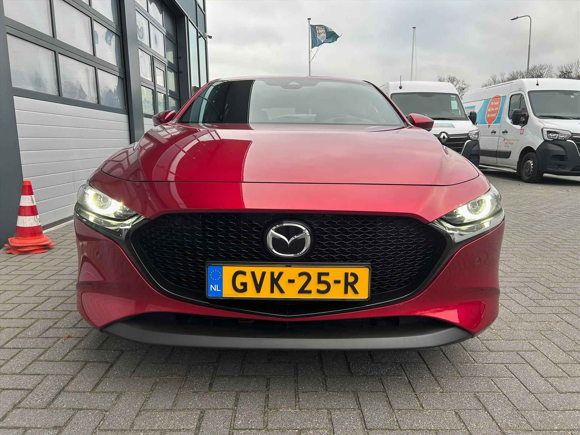 Mazda 3 E-Skyactiv-G 150PK Hybrid, Carplay, HUD, Winterpakket - 3/40