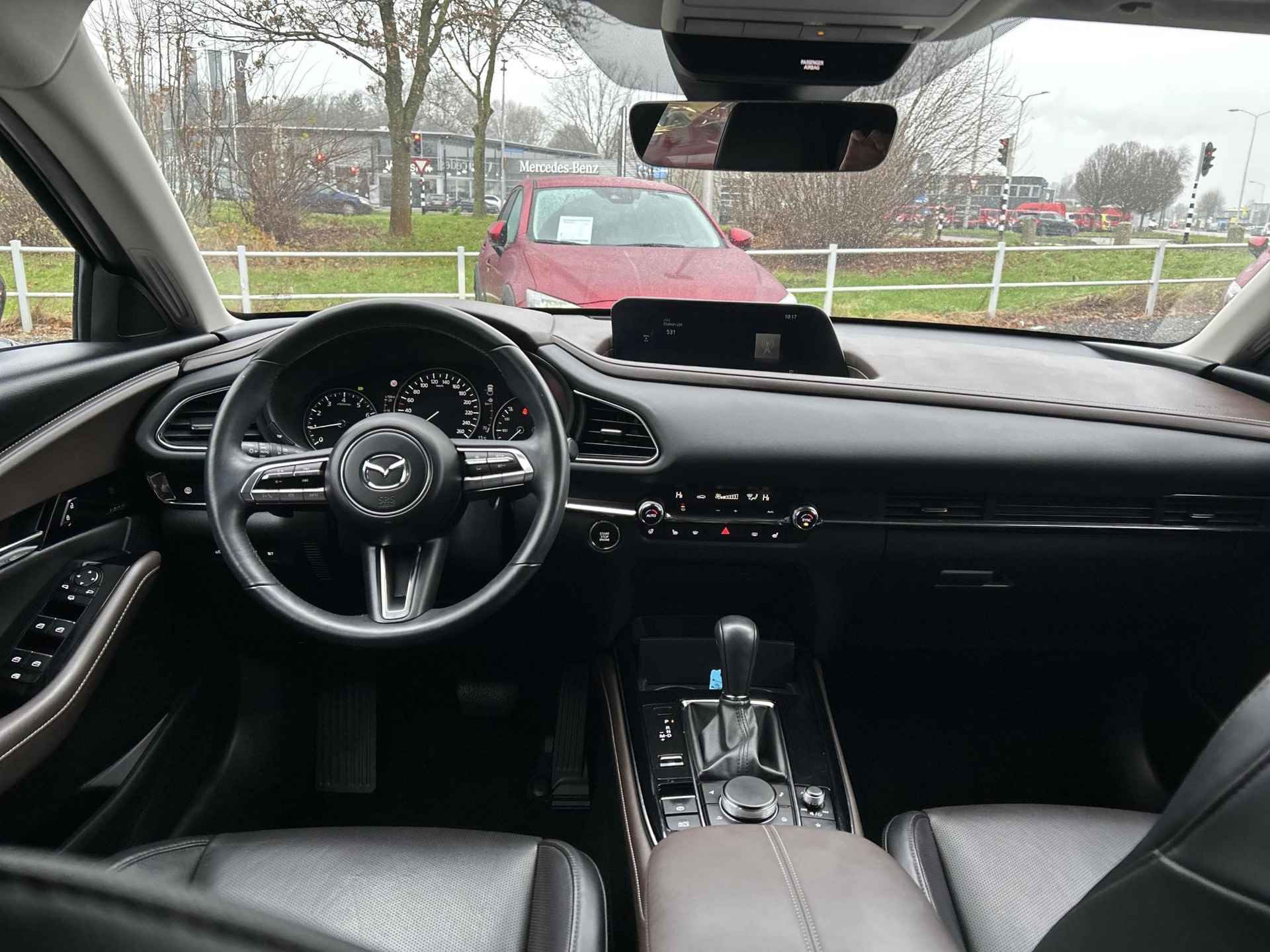 Mazda CX-30 2.0 e-SkyActiv-X M Hybrid Luxury | Automaat | Navigatie | Sportvelgen | Lederenbekleding | - 12/22