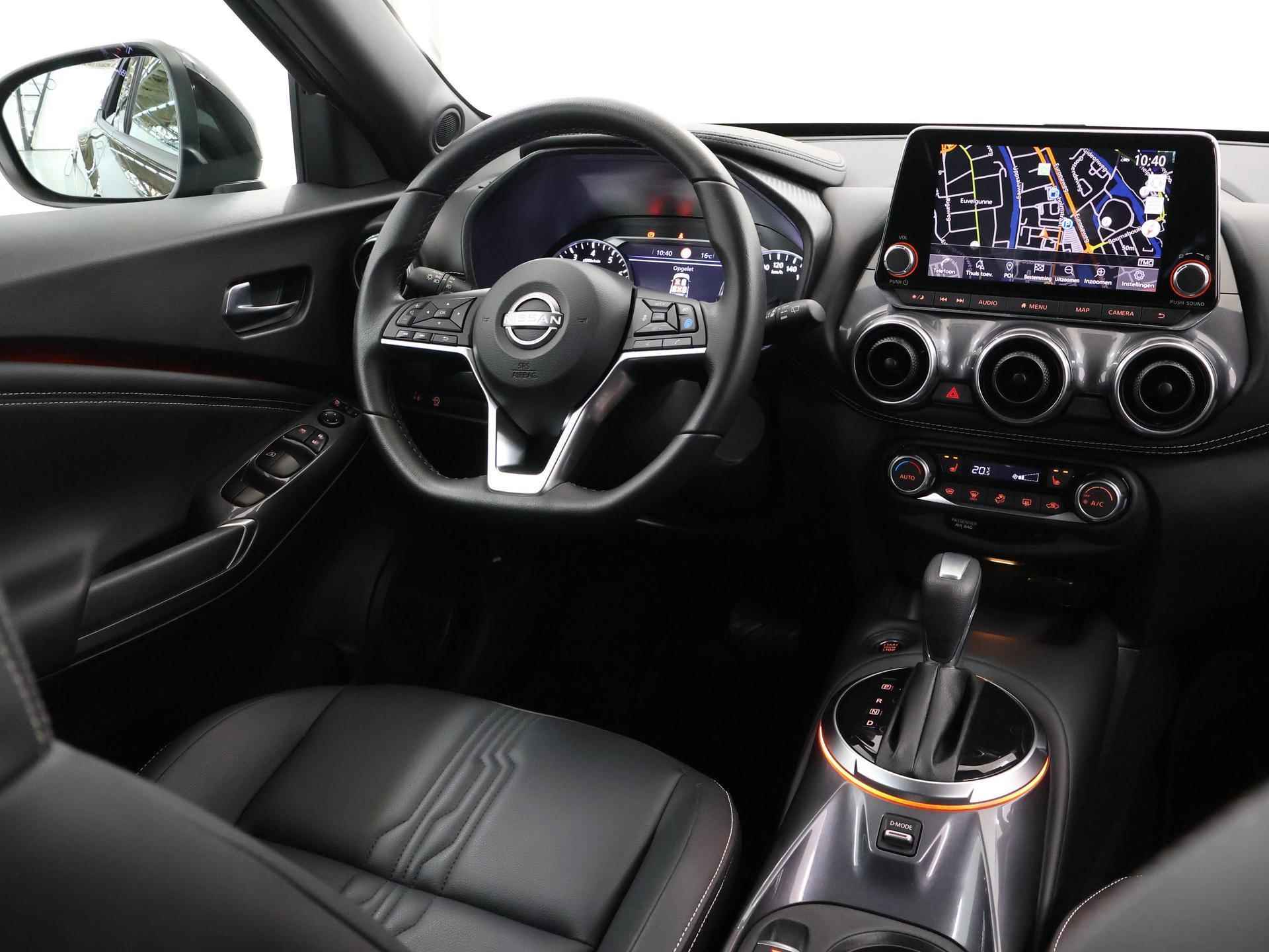 Nissan Juke 1.0 DIG-T Tekna | Navigatie | Bose | Leder | Stoelverwarming | Parkeercamera | Climate control | - 10/44