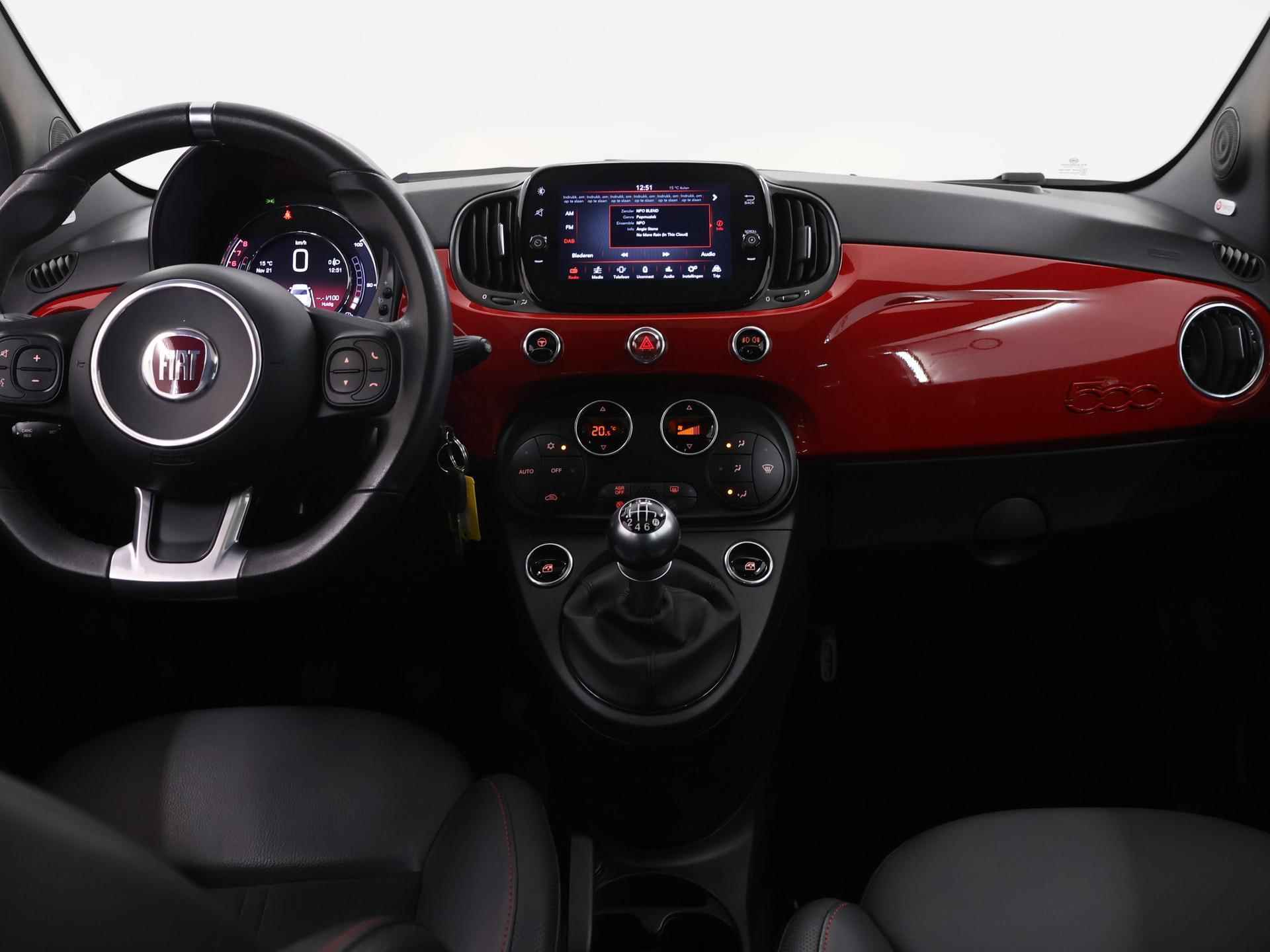 Fiat 500 1.0 Hybrid Sport | Panoramadak | Beats Audio | Climate Control | Apple/Android Carplay | - 9/41