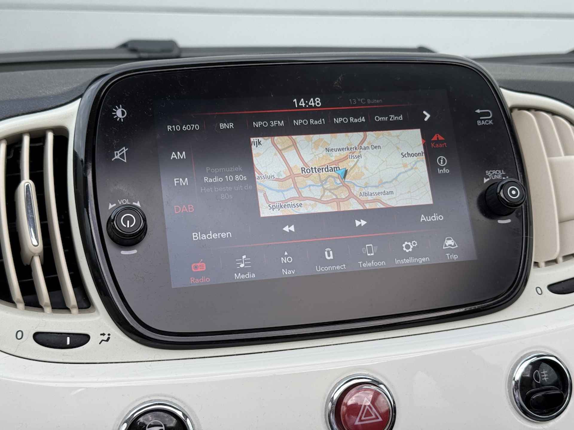 Fiat 500 C 1.0 Hybrid 70 PK Lounge | Navi | Carplay | Cruise | 15" - 7/13