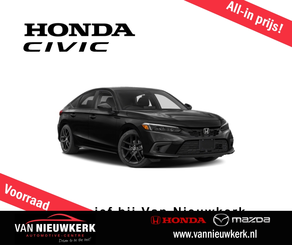 Honda Civic 2.0 e:HEV Advance Bose Audio Panorama Nieuw Inclusief illumination pack bij viaBOVAG.nl