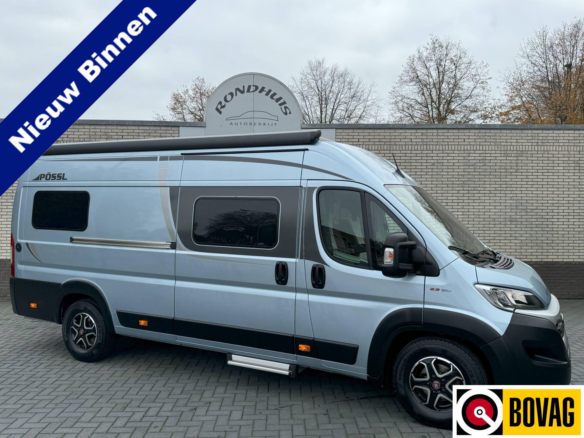 Pössl Roadcruiser B 640 D-Line 160 pk 9-TRAPS AUTOMAAT Euro6 Fiat Ducato Maxi **Lengtebedden/4 zitplaatsen/Maxxfan/Zonnepaneel/Smart T