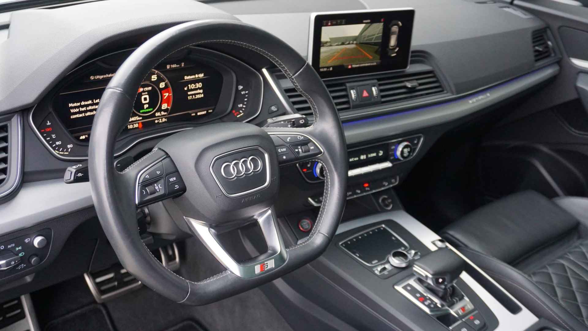 Audi SQ5 3.0 TFSI 354pk Quattro Pano.Dak Nappa Leder 360-View 22inch LM B&O Standkachel Luchtvering *Navarra Blauw* *Complete SQ5* - 43/86