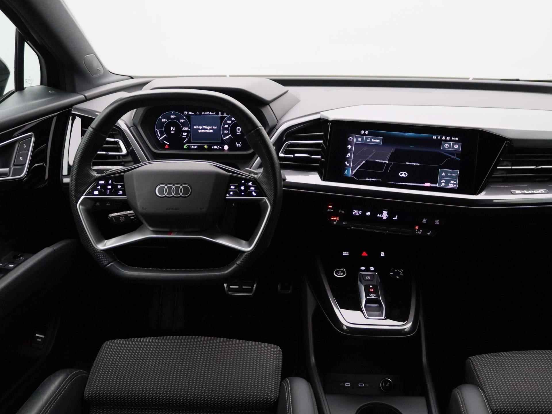 Audi Q4 Sportback e-tron 40 Launch edition S Competition 77 kWh | S-LINE 2X | SONOS AUDIO | ACHTERUITRIJCAMERA | VRITUAL COKPIT | SPORTSTOELEN | ADAPTIVE CRUISE CONTROL | ELEKTRISCHE ACHTERKLEP | STOELVERWARMING | - 3/46