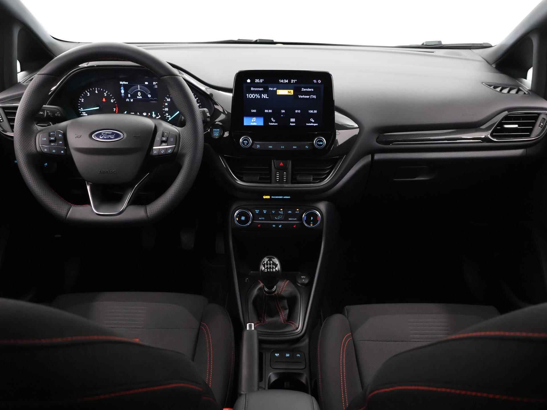 Ford Fiesta 1.0 EcoBoost Hybrid ST-Line | Climate control | Winterpack | Apple Carplay | Cruise control - 9/35