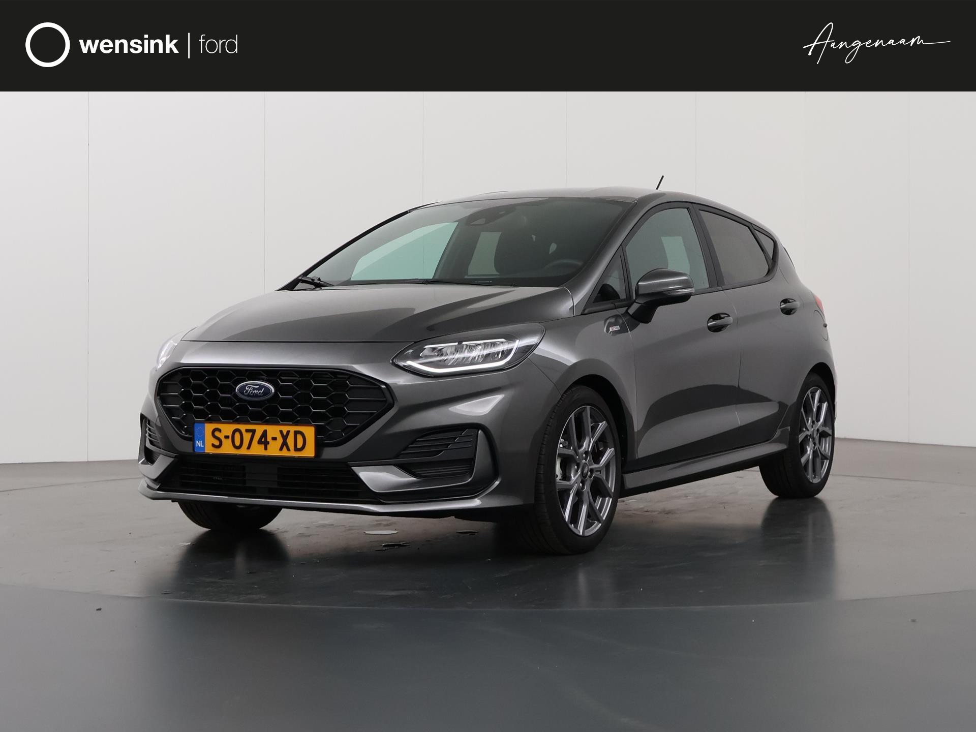 Ford Fiesta 1.0 EcoBoost Hybrid ST-Line | Climate control | Winterpack | Apple Carplay | Cruise control bij viaBOVAG.nl