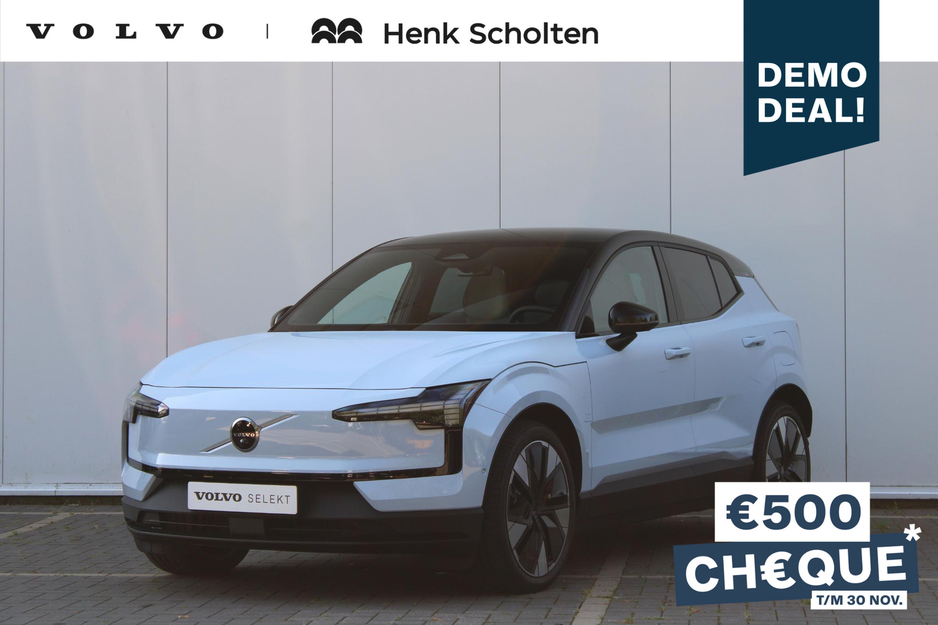 Volvo EX30 Twin Motor Performance Ultra 69 kWh Adaptieve Cruise Control met Pilot Assist, Premium audio by Harman Kardon, Geavanceerde interieurverlichting, Panoramisch dak, Elektrische bestuurdersstoel met geheugen, Verwarmbare voorstoelen + stuurwiel, Park Assist voor + achter, 360 Parkeercamera