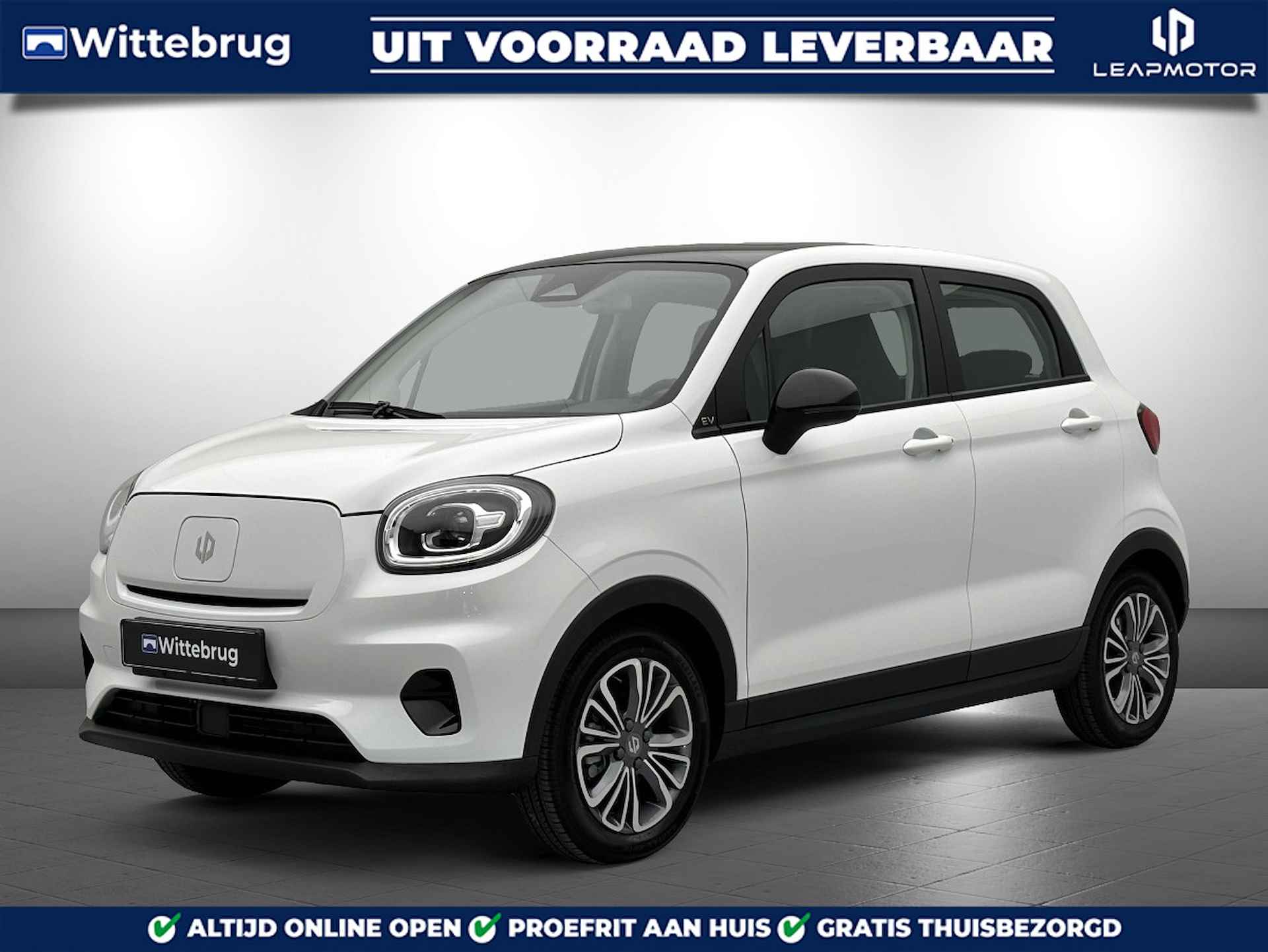 Leapmotor T03 Smart 37.7 kWh Volledig Elektrisch met 265 km WLTP Range, Airconditioning, Panoramadak, Adaptive Cruise Control en Uit voorraad leverbaar! - 1/41