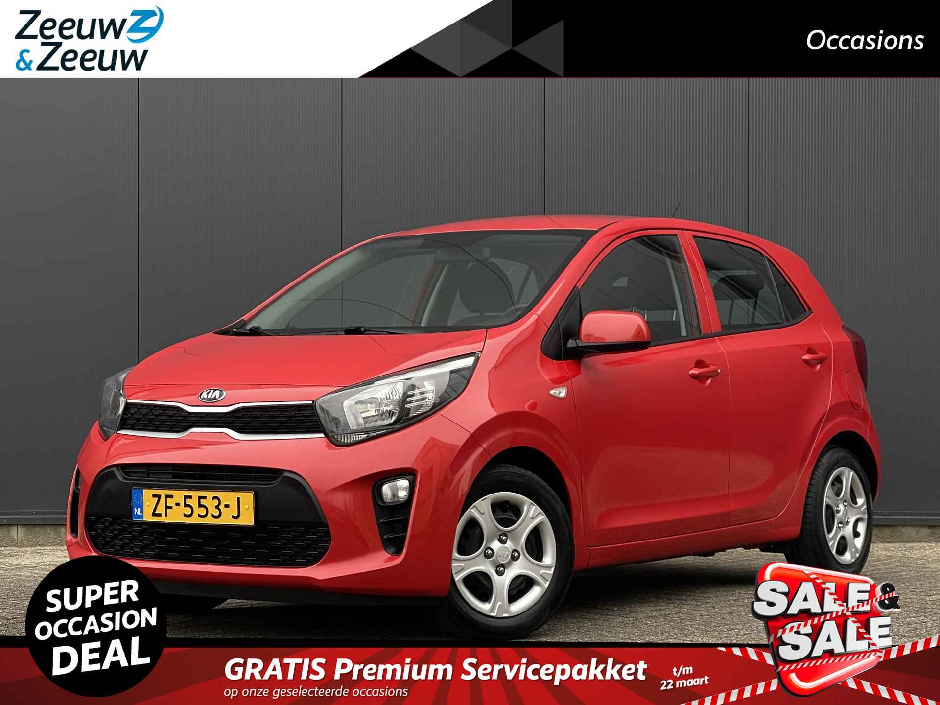 Kia Picanto 1.0 CVVT EconomyPlusLine | Bluetooth | Radio | Lichtsensor | Airco | Dealer onderhouden | Fabrieksgarantie t/m 05-2029