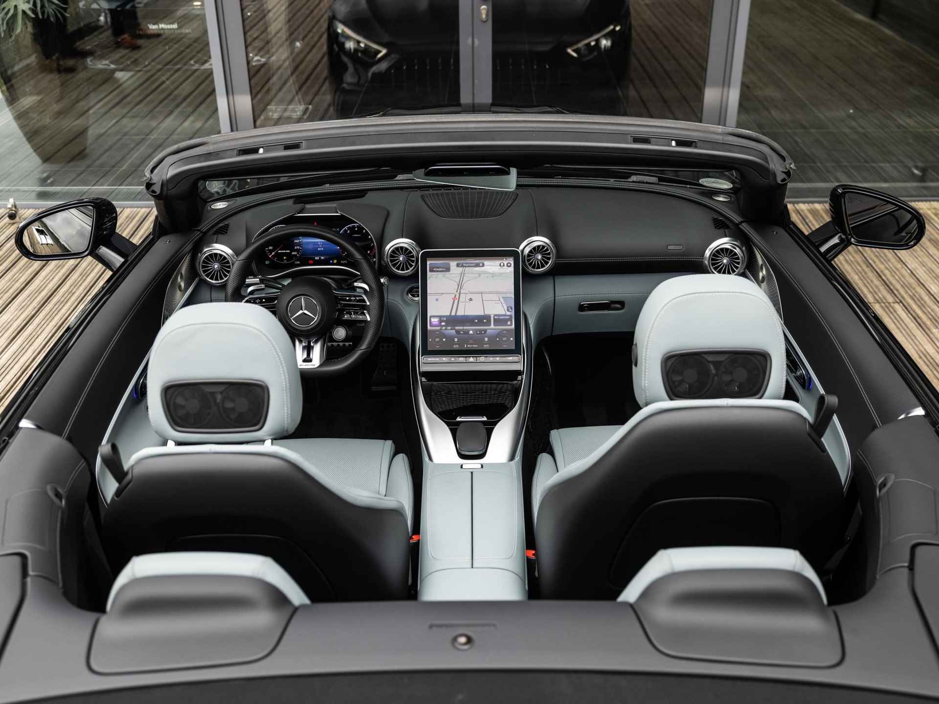 Mercedes-Benz SL-klasse Roadster AMG 43 | BURMESTER | AMG PERFORMANCE UITLAAT | KEYLESS | RIJ-ASSISTENTIEPAKKET | 360 CAMERA | STOELVENTILATIE | NEKVERWARMING | STOELMEMORY | STOELMASSAGE | SFEERVERLICHTING | - 12/45