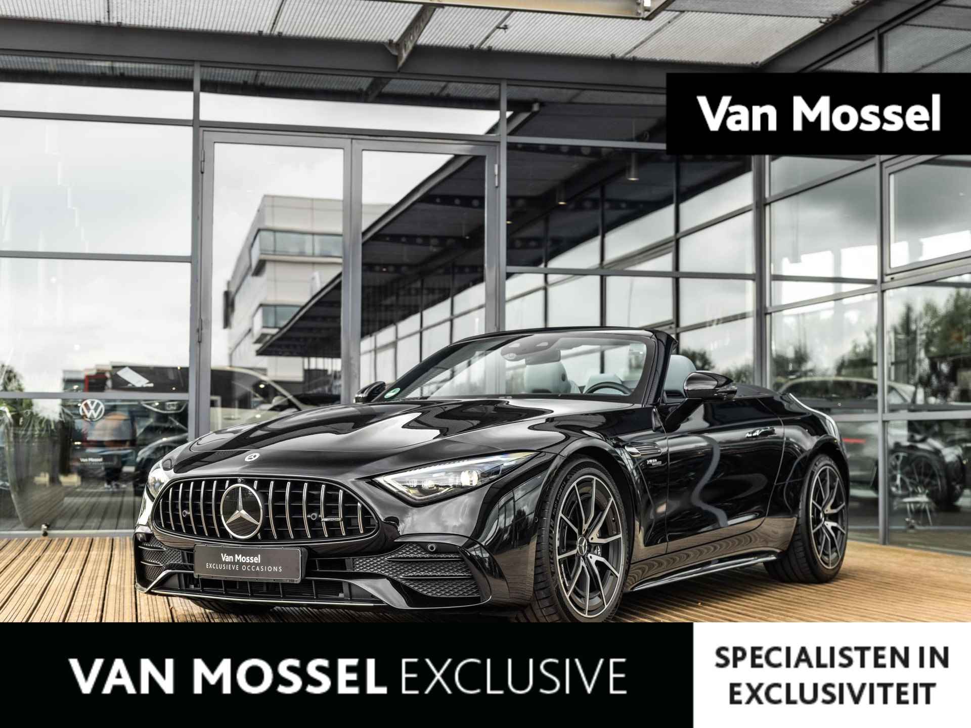 Mercedes-Benz SL-klasse Roadster AMG 43 | BURMESTER | AMG PERFORMANCE UITLAAT | KEYLESS | RIJ-ASSISTENTIEPAKKET | 360 CAMERA | STOELVENTILATIE | NEKVERWARMING | STOELMEMORY | STOELMASSAGE | SFEERVERLICHTING |