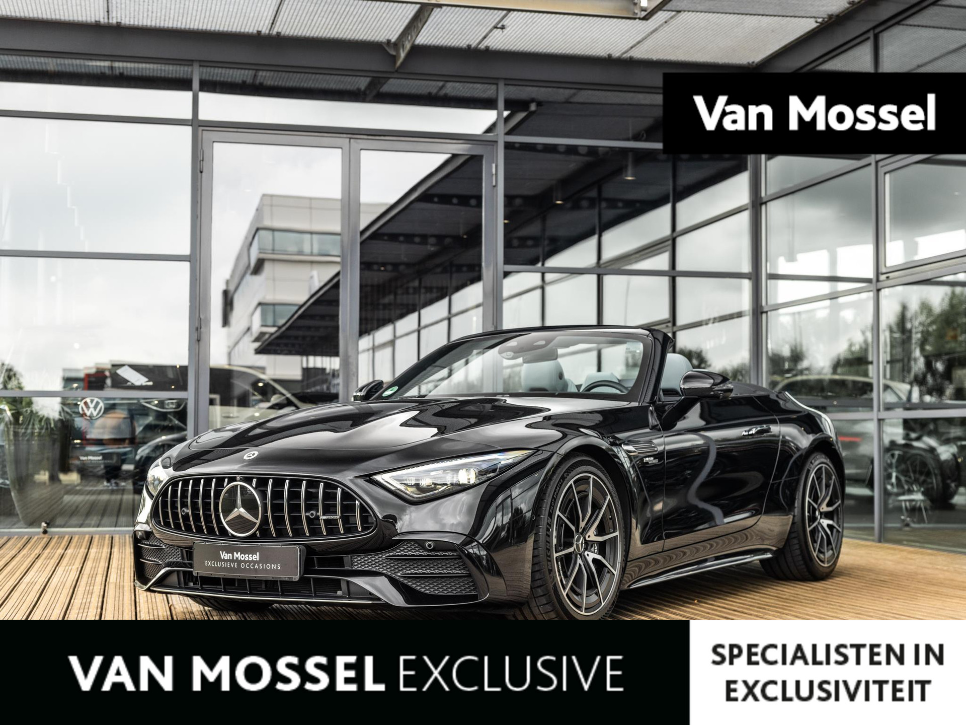 Mercedes-Benz SL-klasse Roadster AMG 43 | BURMESTER | AMG PERFORMANCE UITLAAT | KEYLESS | RIJ-ASSISTENTIEPAKKET | 360 CAMERA | STOELVENTILATIE | NEKVERWARMING | STOELMEMORY | STOELMASSAGE | SFEERVERLICHTING |