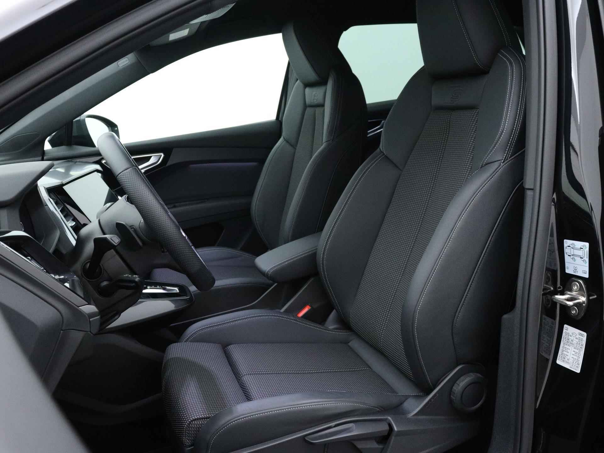 Audi Q4 e-tron 40 S edition 77 kWh 204 PK | Virtual cockpit | Navigatie | LED matrix | Camera | Parkeersensoren | Getint glas | Stoelverwarming | Lichtmetalen velgen | Cruise control | Elektrische kofferklep | Fabrieksgarantie | - 6/32