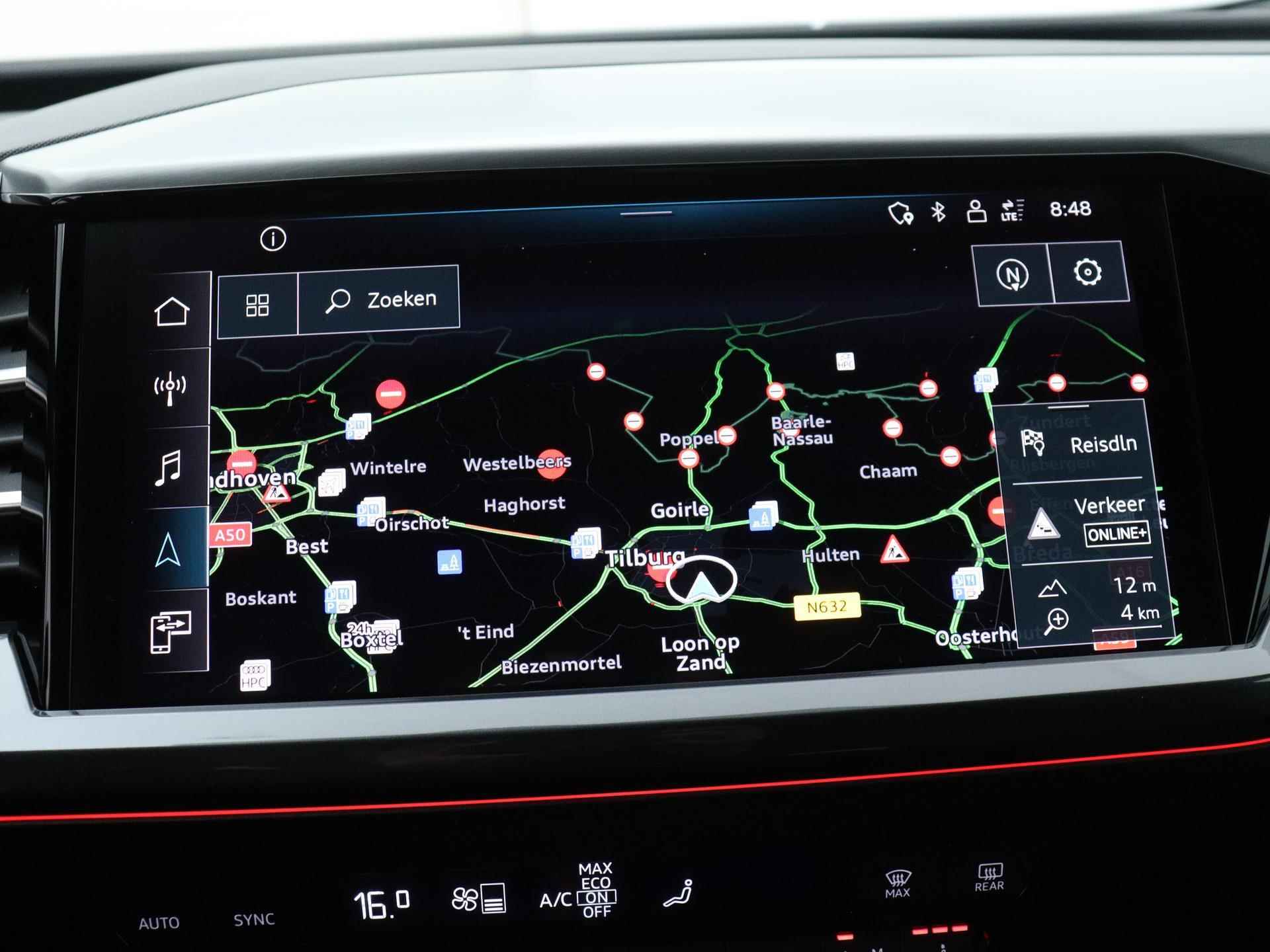 Audi Q4 e-tron 40 S edition 77 kWh 204 PK | Virtual cockpit | Navigatie | LED matrix | Camera | Parkeersensoren | Getint glas | Stoelverwarming | Lichtmetalen velgen | Cruise control | Elektrische kofferklep | Fabrieksgarantie | - 13/32