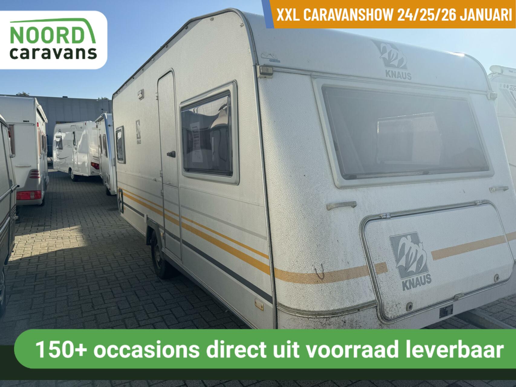 KNAUS SUDWIND 450 FRANSBED + VOORTENT + RESERVE WIEL+ BEUGEL